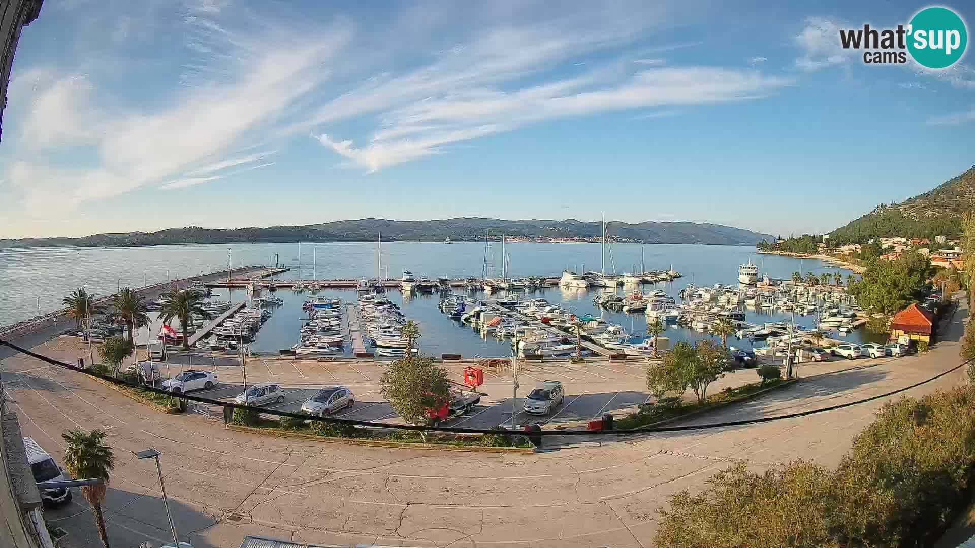 Webcam Orebić Riva – Ferry vers Korčula en direct