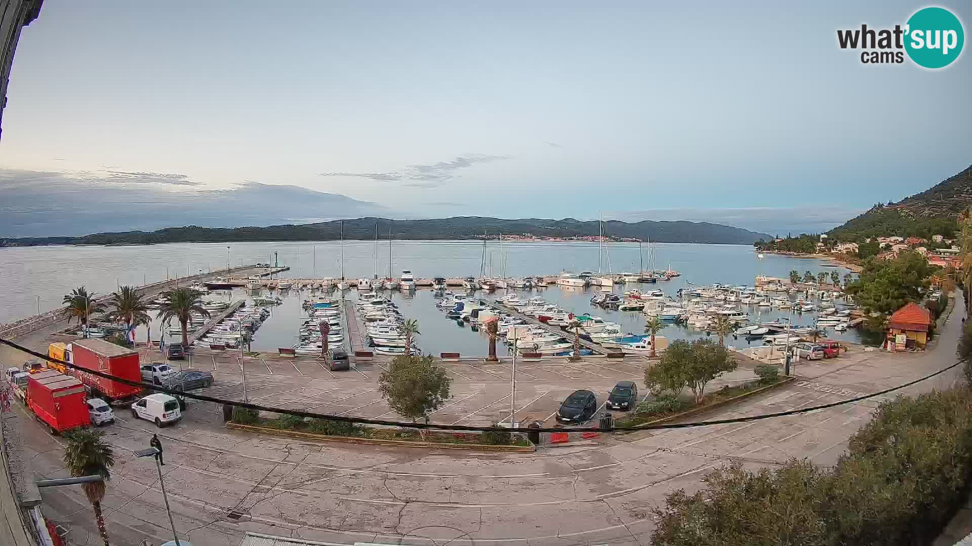 Webcam Orebić Uferpromenade – Fähre nach Korčula Live