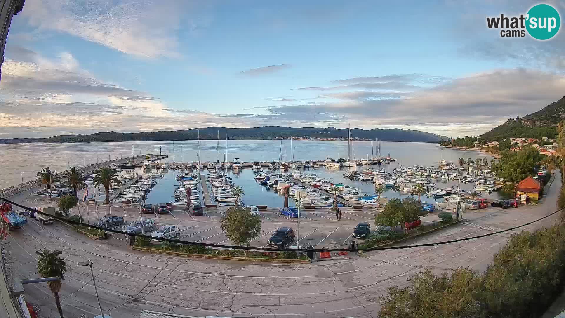 Webcam Orebić Riva – Ferry a Korčula en vivo
