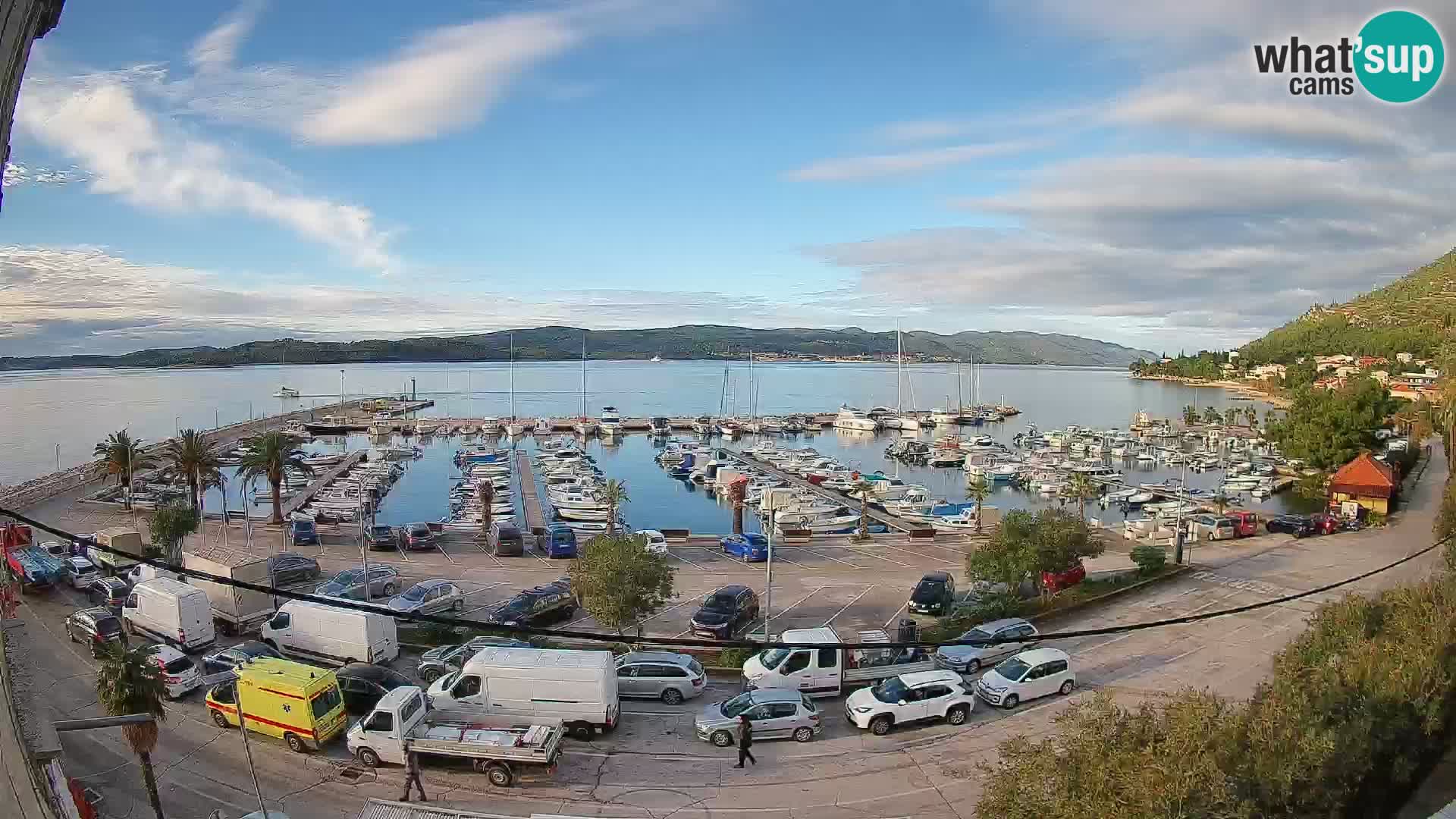 Webcam Orebić Riva – Ferry vers Korčula en direct