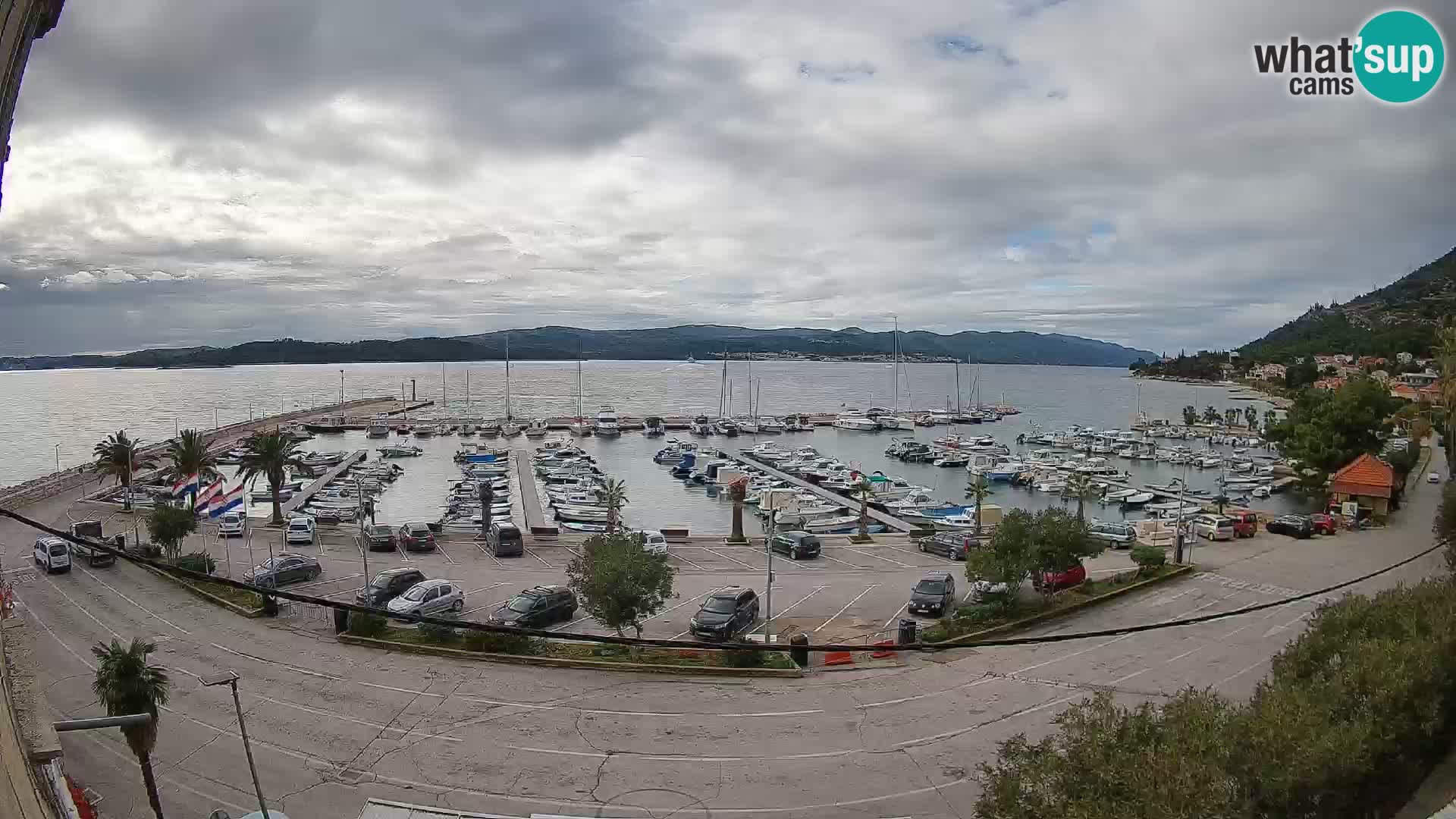 Webcam Orebić Riva – Ferry a Korčula en vivo