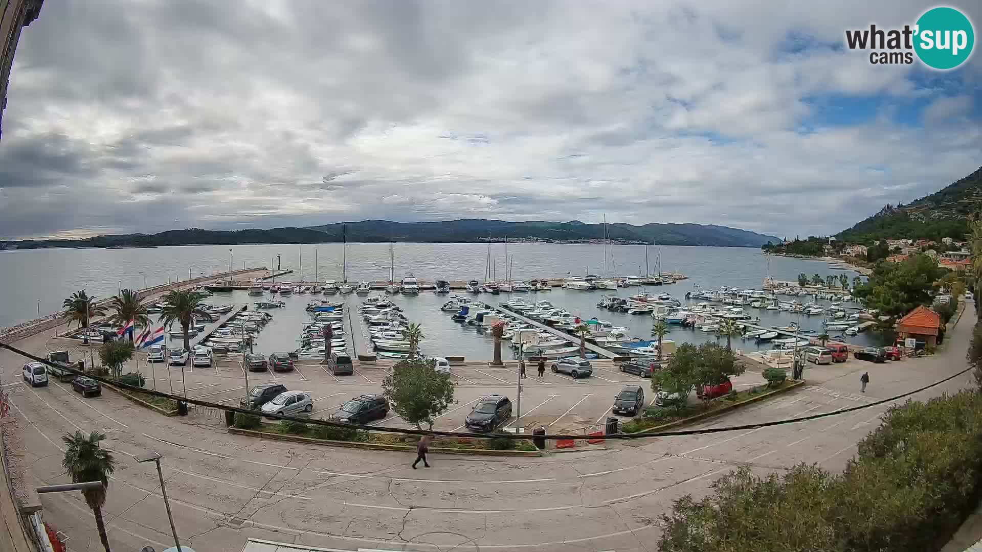 Webcam Orebić Riva – Ferry vers Korčula en direct