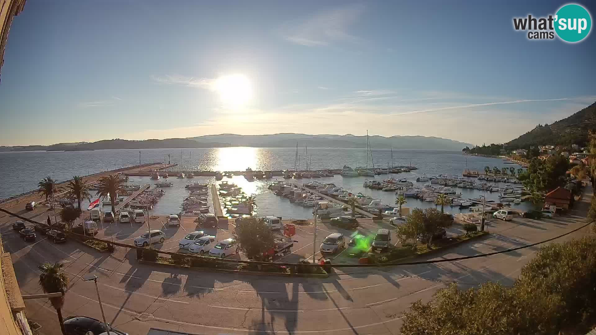 Webcam Orebić Riva – Ferry to Korčula Live