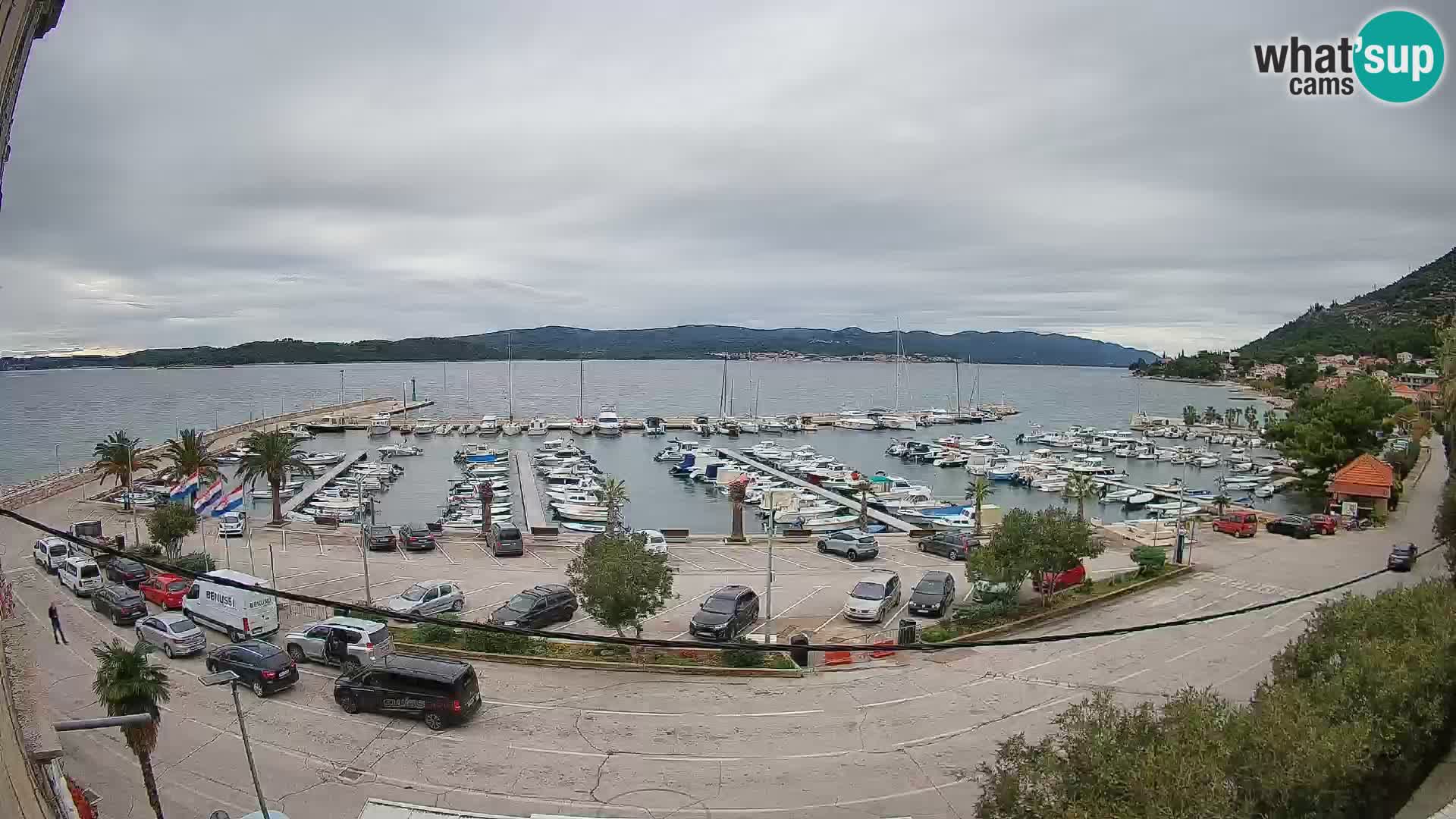 Webcam Orebić Riva – Ferry vers Korčula en direct