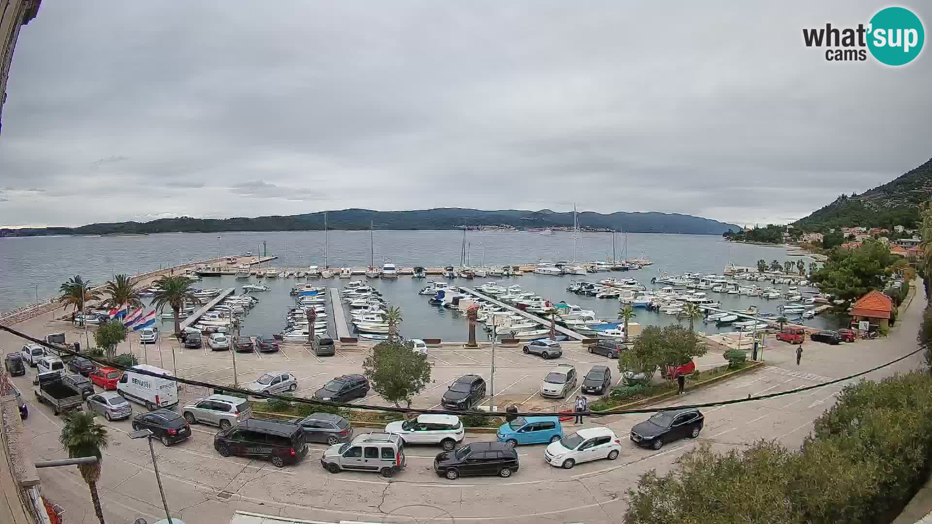 Webcam Orebić Riva – Ferry vers Korčula en direct