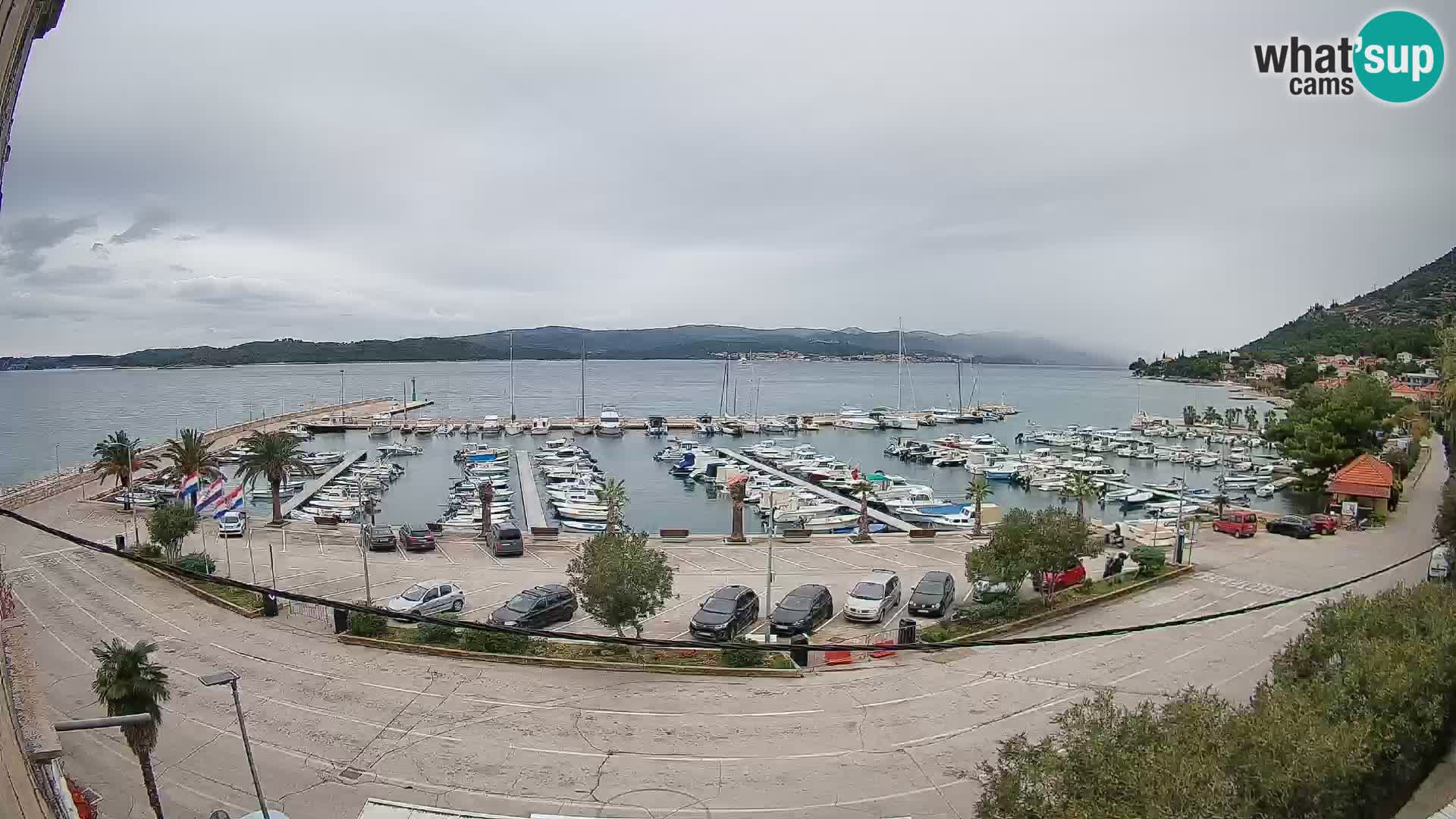 Webcam Orebić Riva – Ferry vers Korčula en direct
