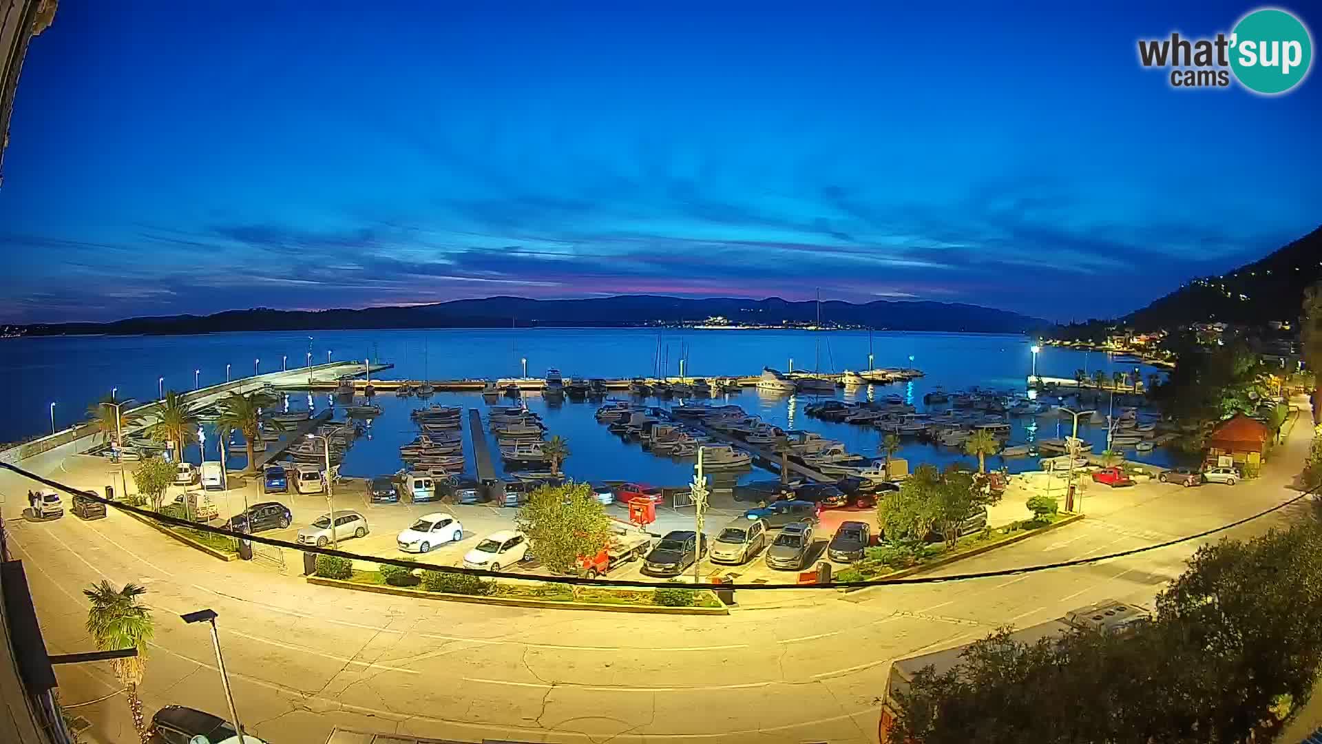 Webcam Orebić Uferpromenade – Fähre nach Korčula Live