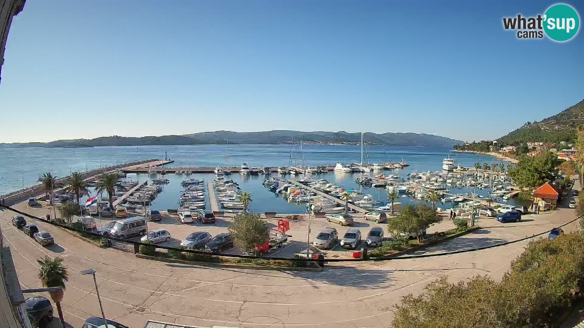 Webcam Orebić Riva – Ferry to Korčula Live