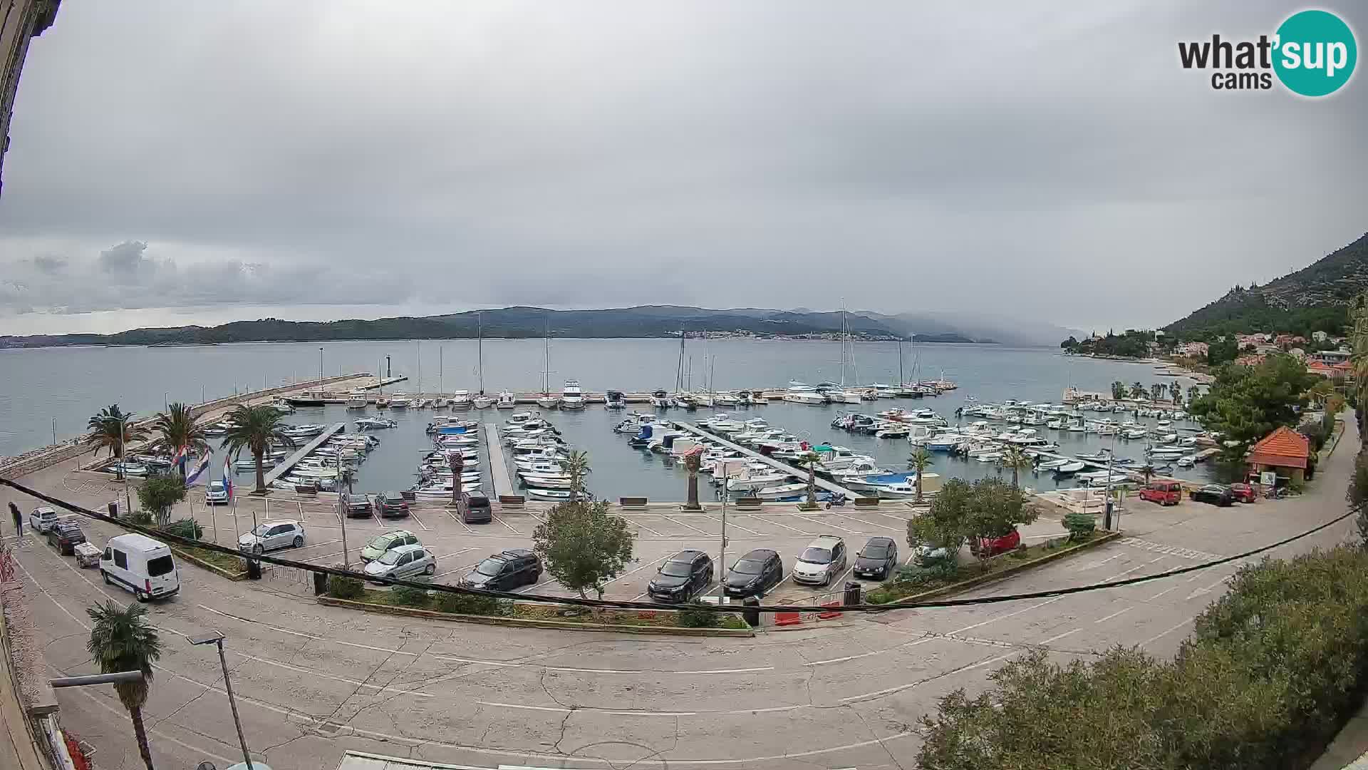 Web kamera Orebić Riva – Trajekt za Korčulu uživo