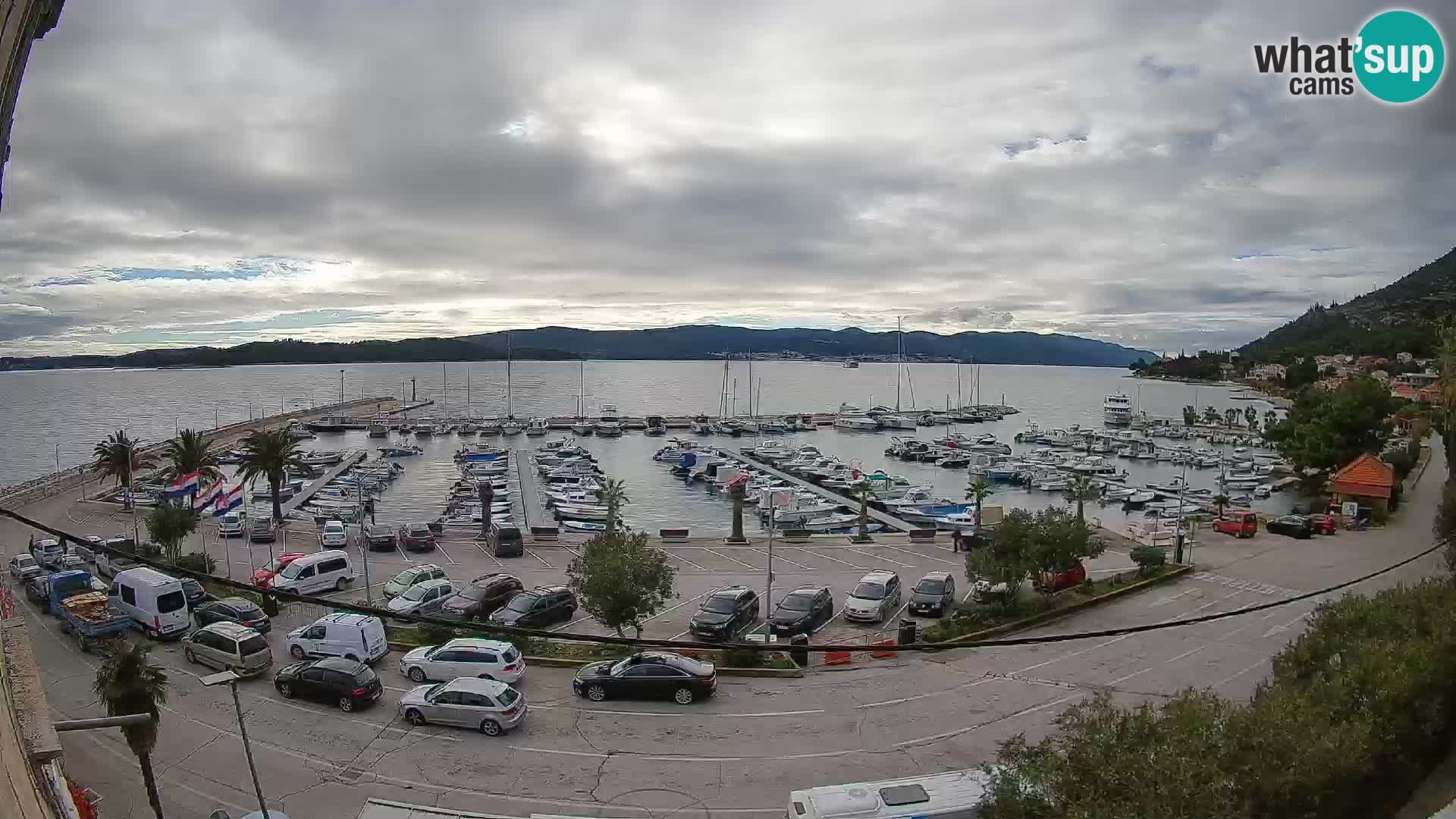 Webcam Orebić Riva – Ferry to Korčula Live