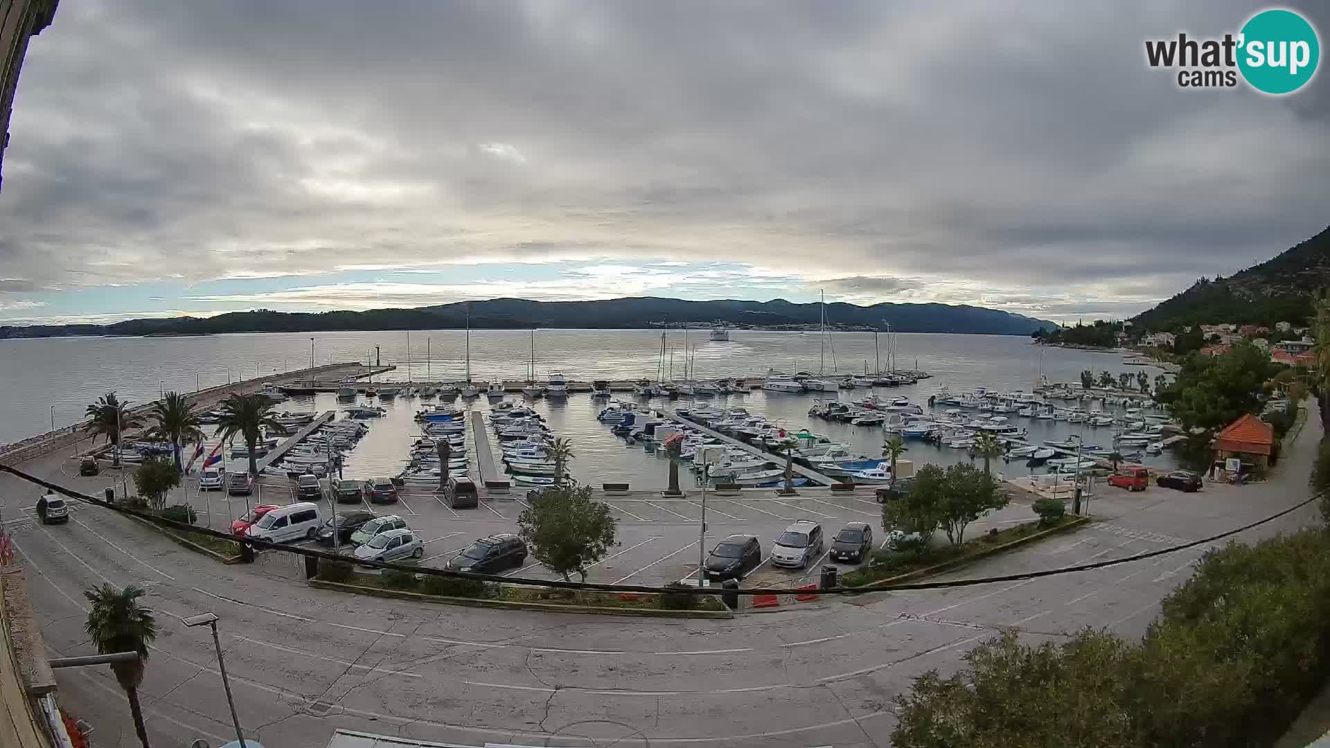 Webcam Orebić Riva – Ferry vers Korčula en direct