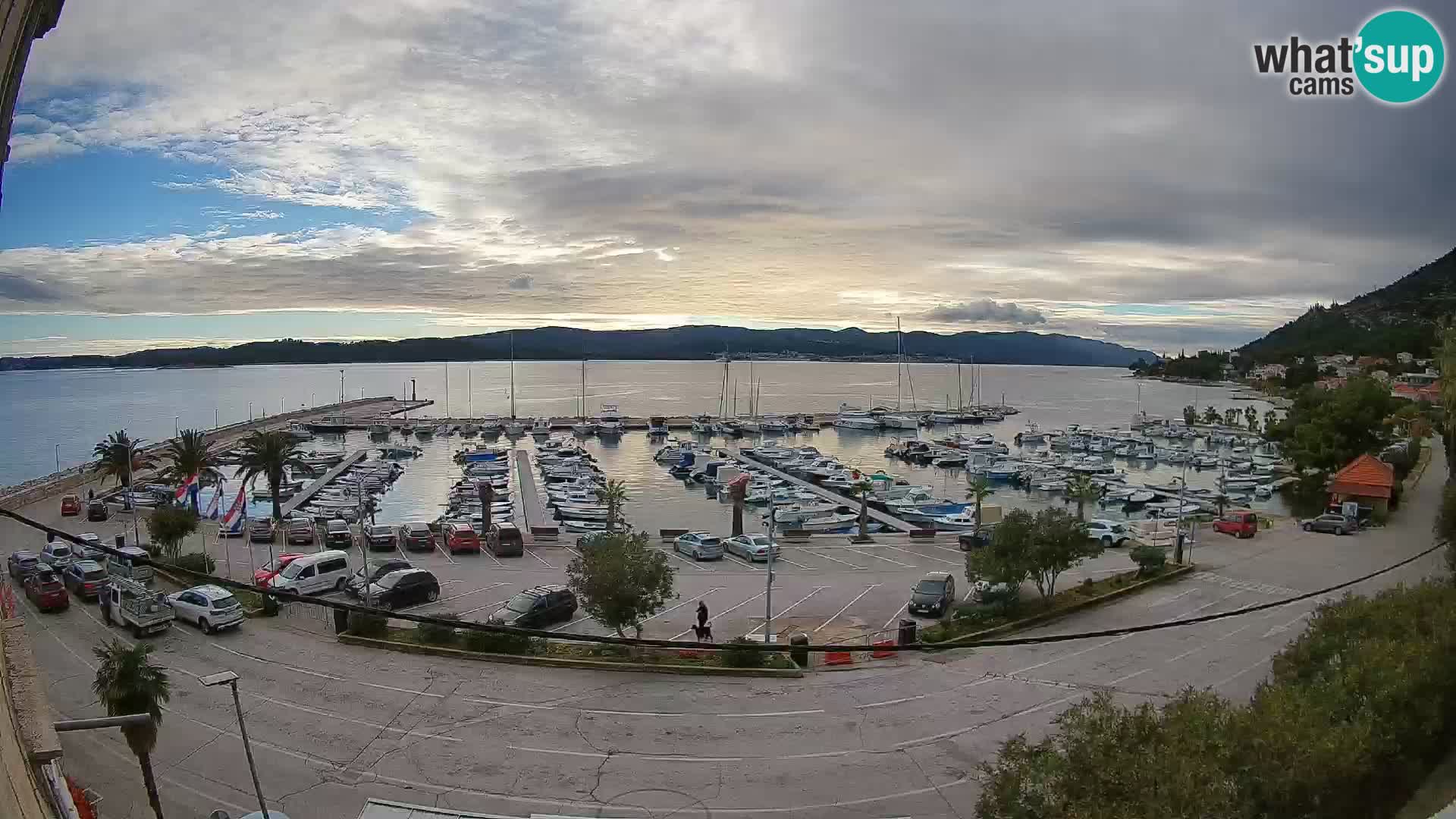 Webcam Orebić Riva – Ferry vers Korčula en direct