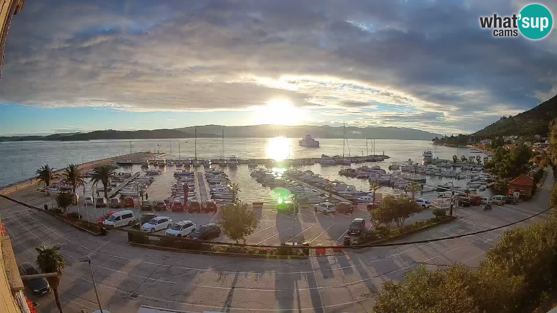 Webcam Orebić Riva – Ferry a Korčula en vivo