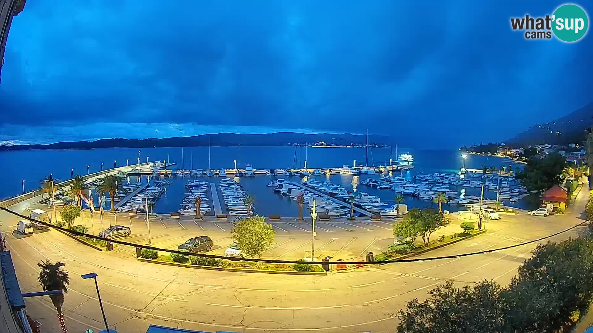 Spletna kamera Orebić Riva – Trajekt za Korčulo v živo