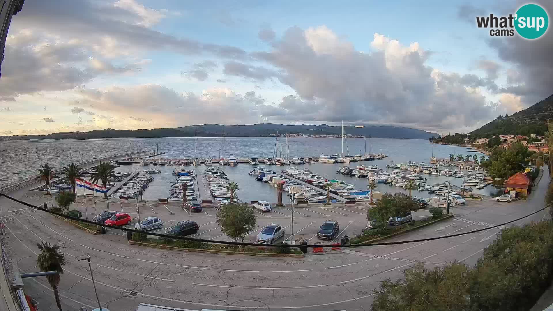 Webcam Orebić Riva – Ferry a Korčula en vivo