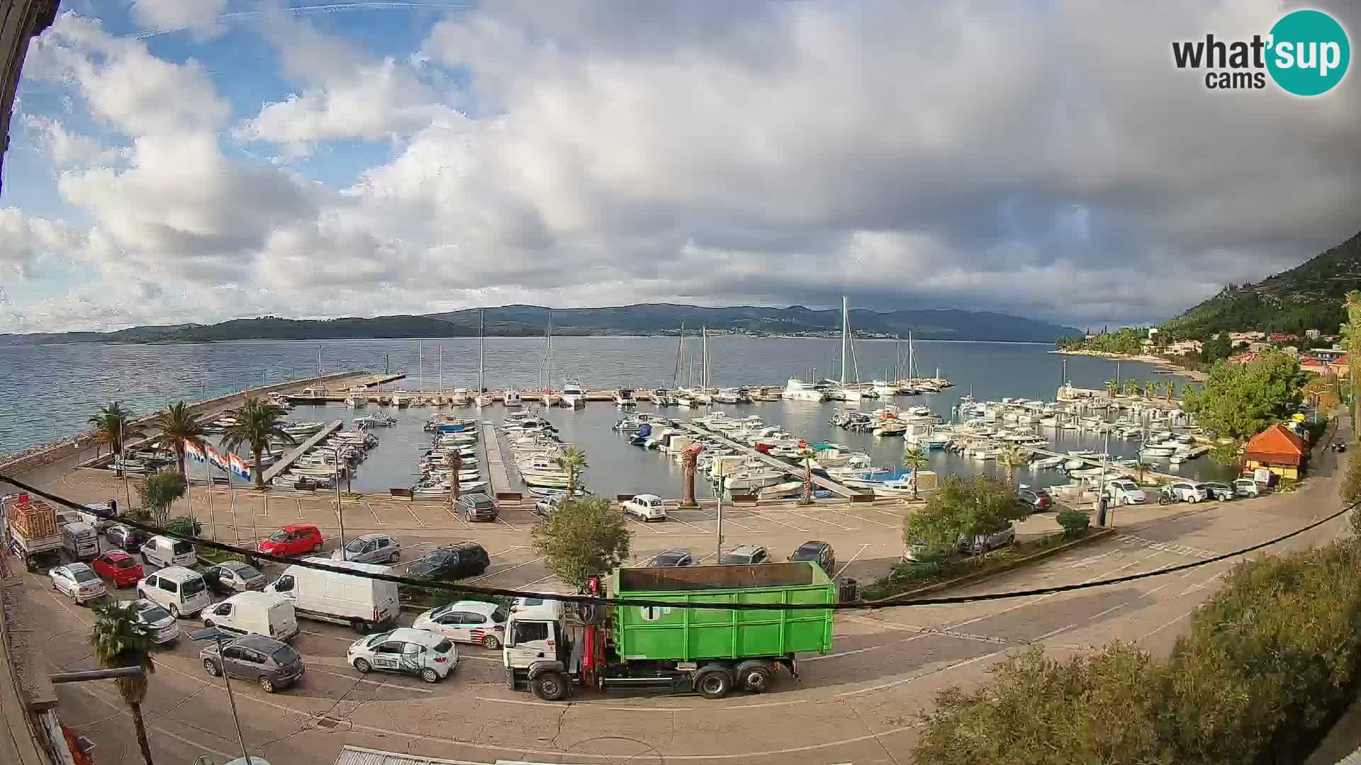 Webcam Orebić Riva – Ferry to Korčula Live