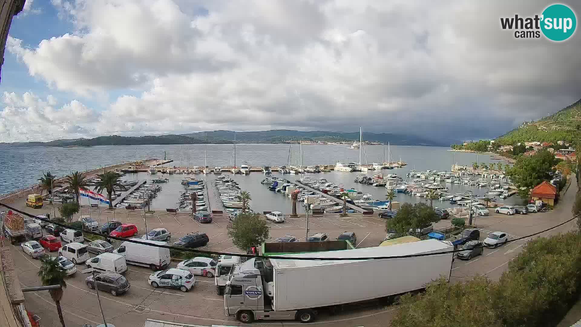 Webcam Orebić Uferpromenade – Fähre nach Korčula Live