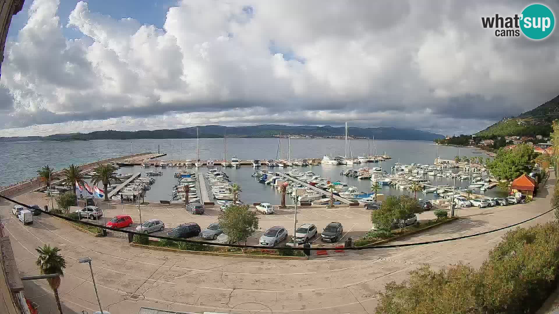 Spletna kamera Orebić Riva – Trajekt za Korčulo v živo