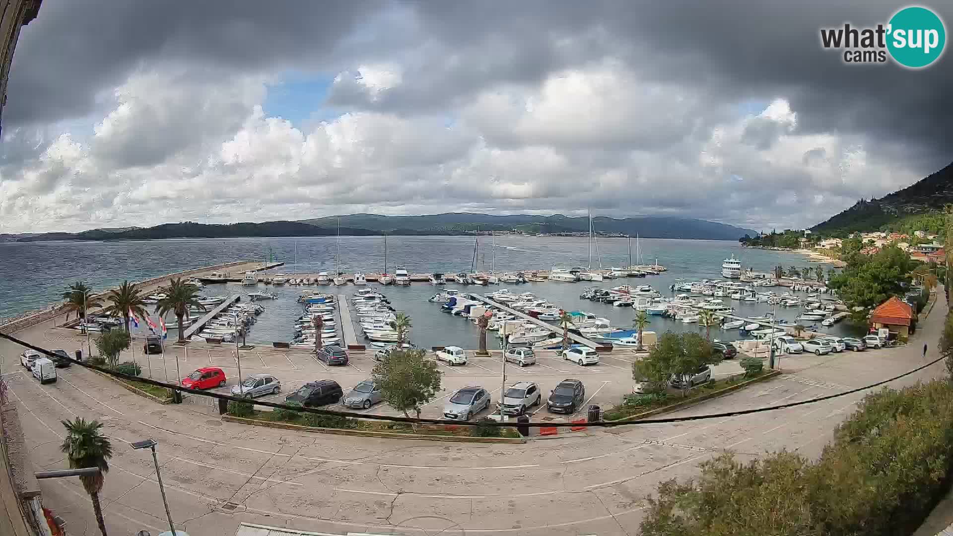 Webcam Orebić Riva – Ferry a Korčula en vivo