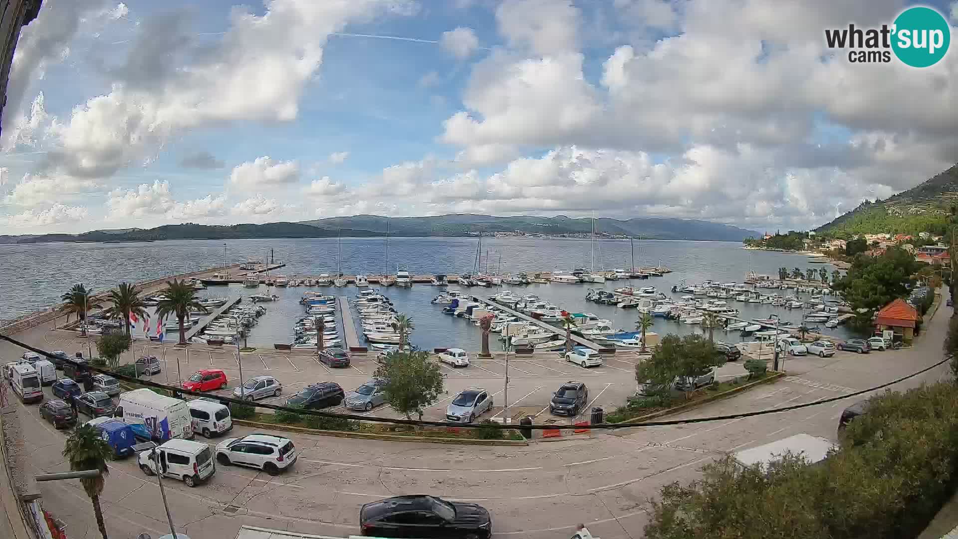 Webcam Orebić Riva – Ferry to Korčula Live