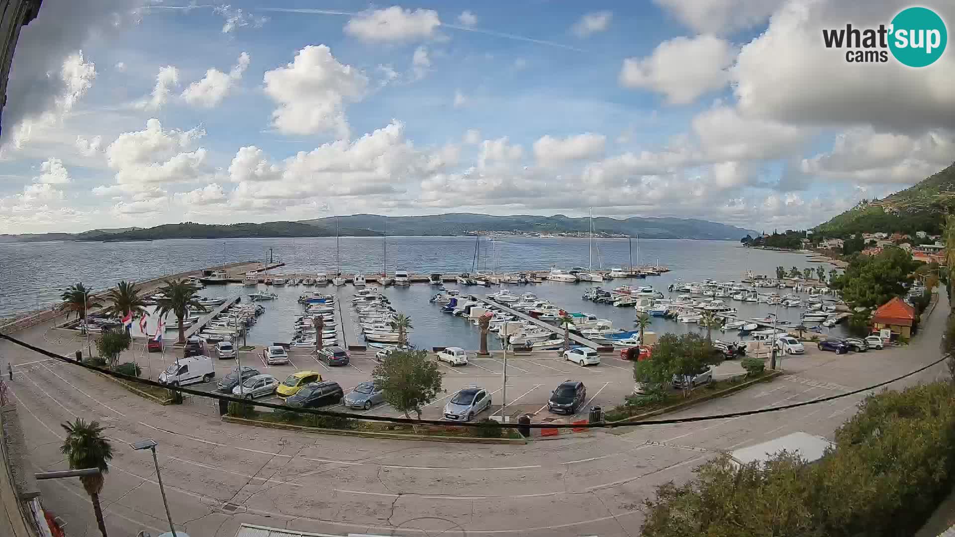Webcam Orebić Riva – Ferry a Korčula en vivo