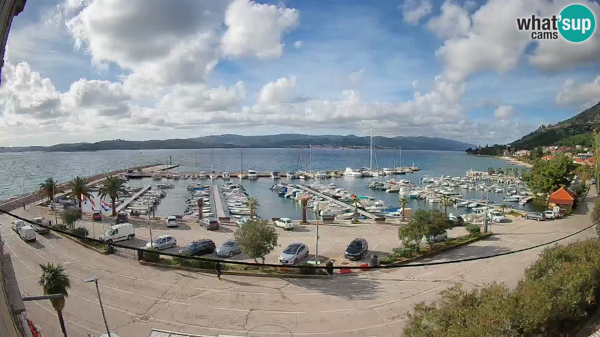 Webcam Orebić Riva – Ferry to Korčula Live
