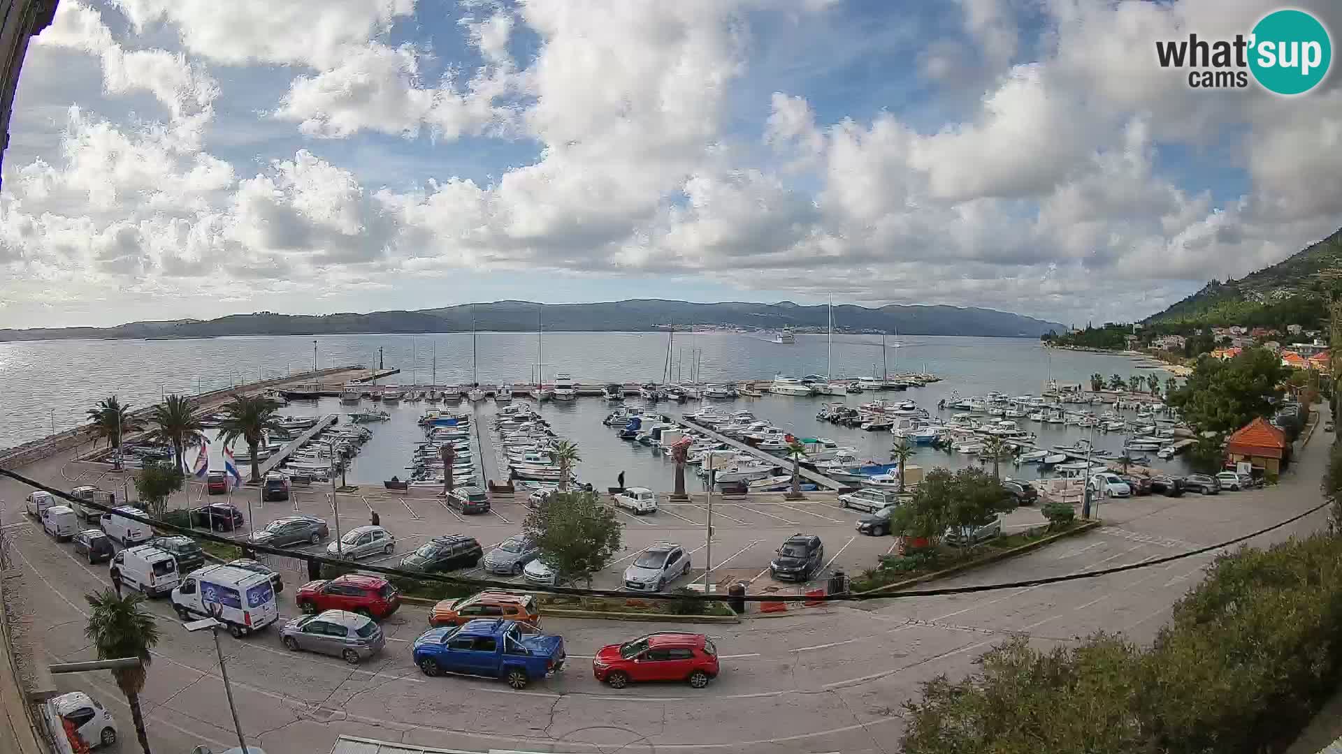 Web kamera Orebić Riva – Trajekt za Korčulu uživo