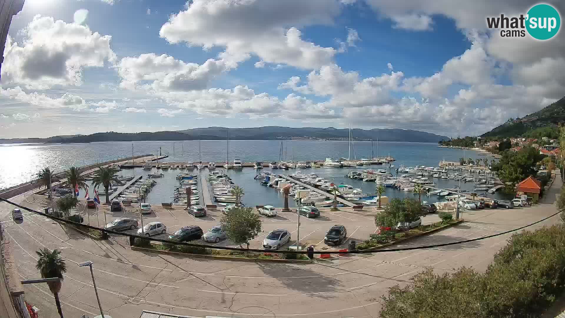 Webcam Orebić Riva – Ferry to Korčula Live