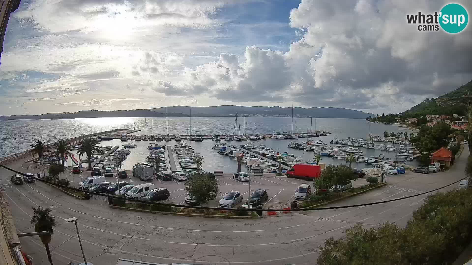 Web kamera Orebić Riva – Trajekt za Korčulu uživo