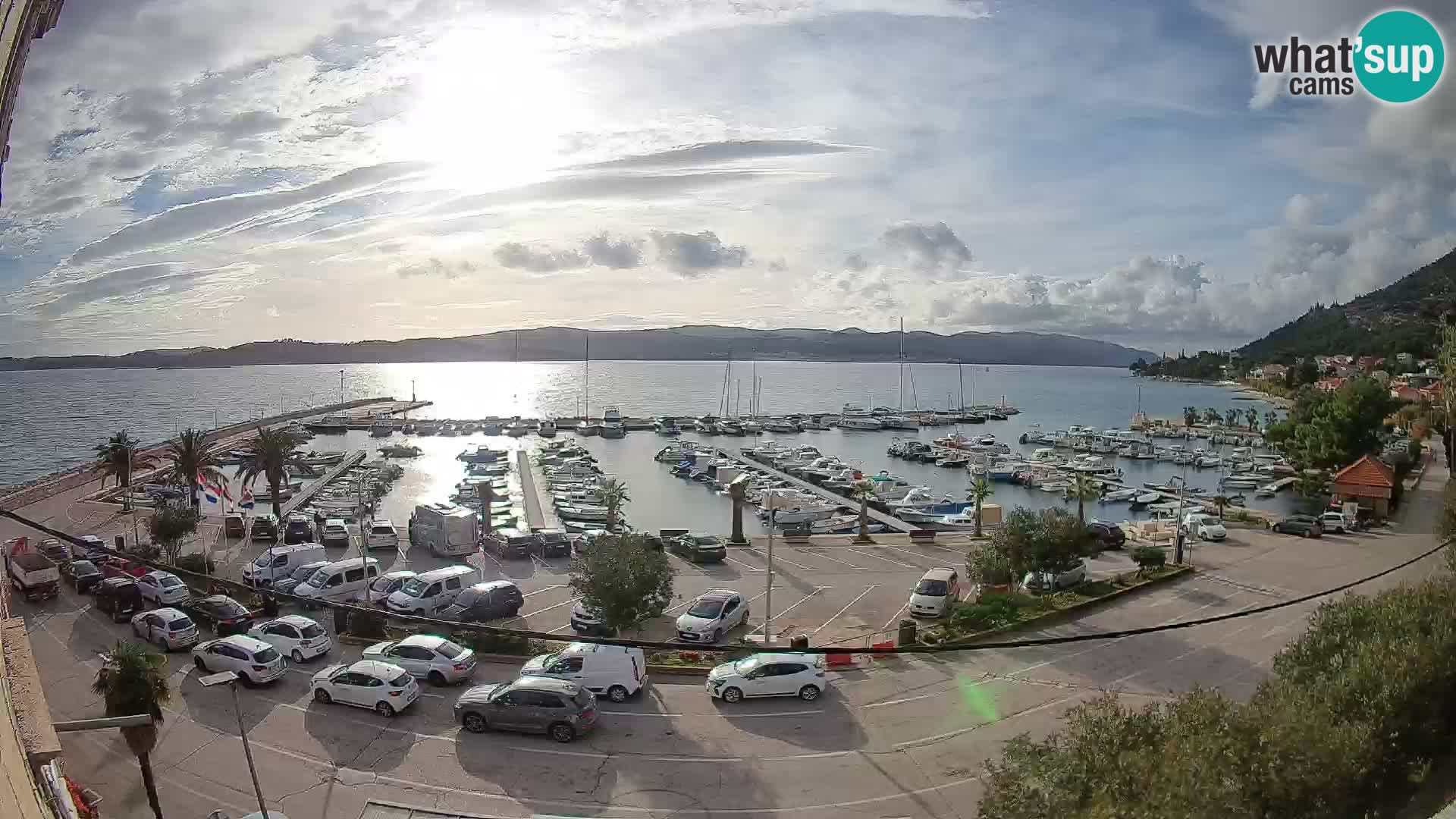 Webcam Orebić Riva – Ferry vers Korčula en direct
