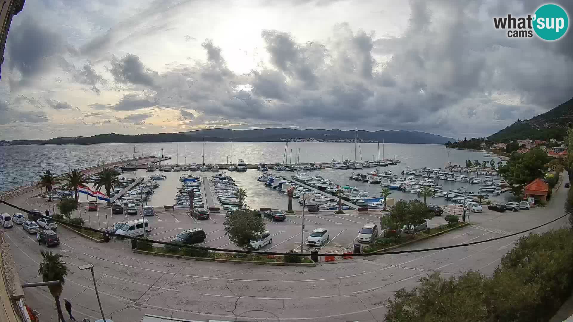 Webcam Orebić Riva – Ferry to Korčula Live