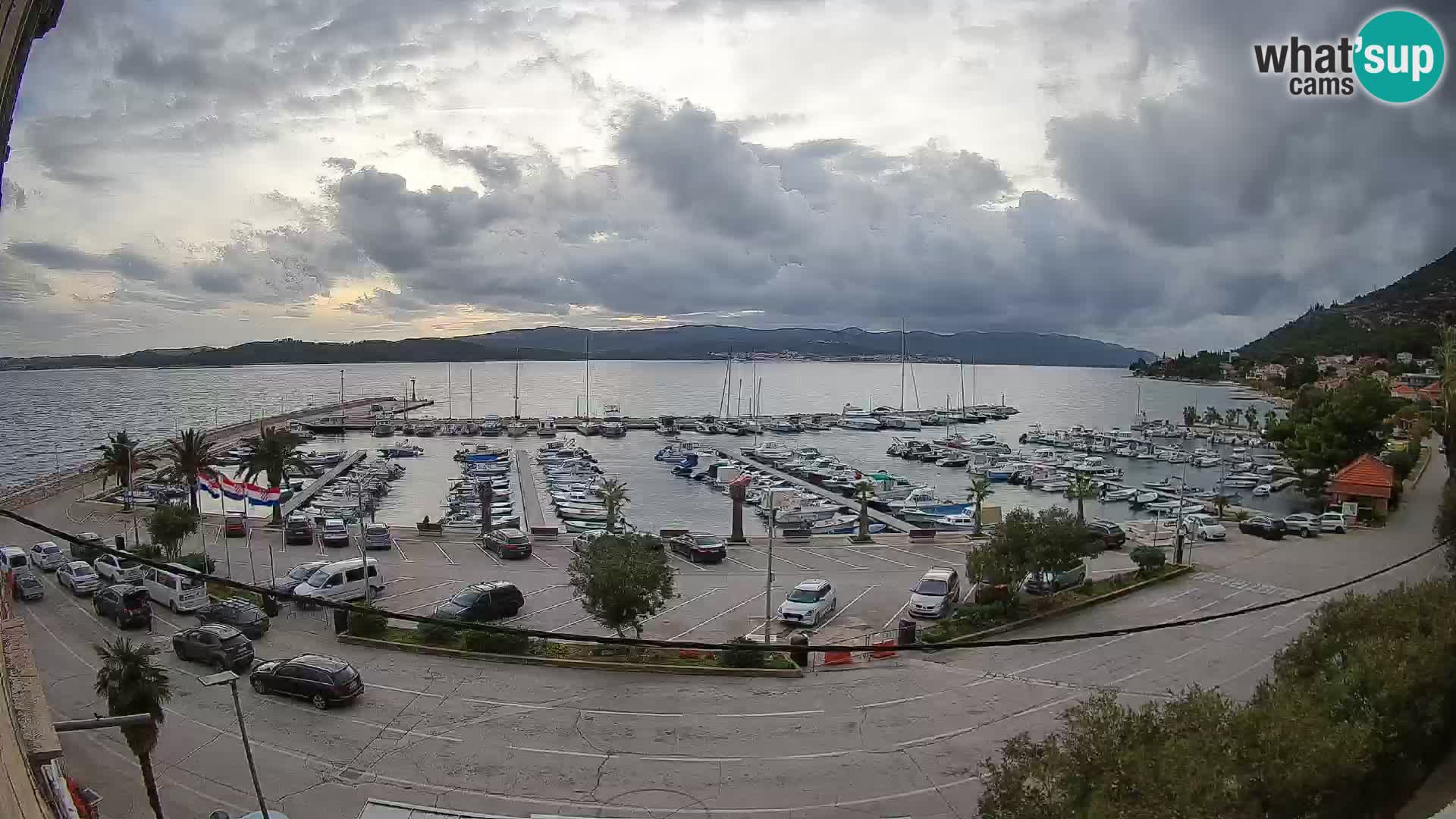 Webcam Orebić Riva – Ferry a Korčula en vivo