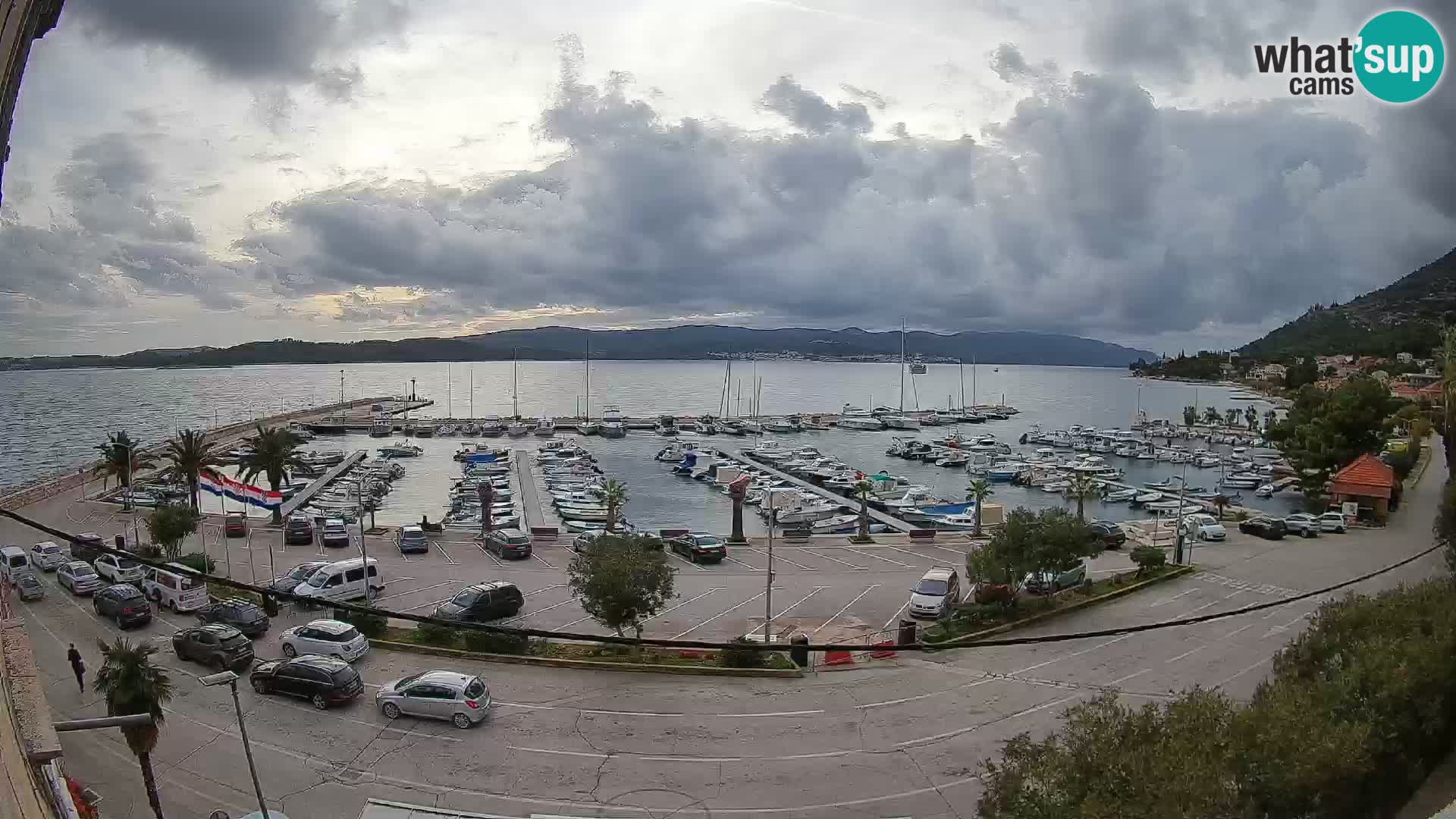 Webcam Orebić Riva – Ferry to Korčula Live