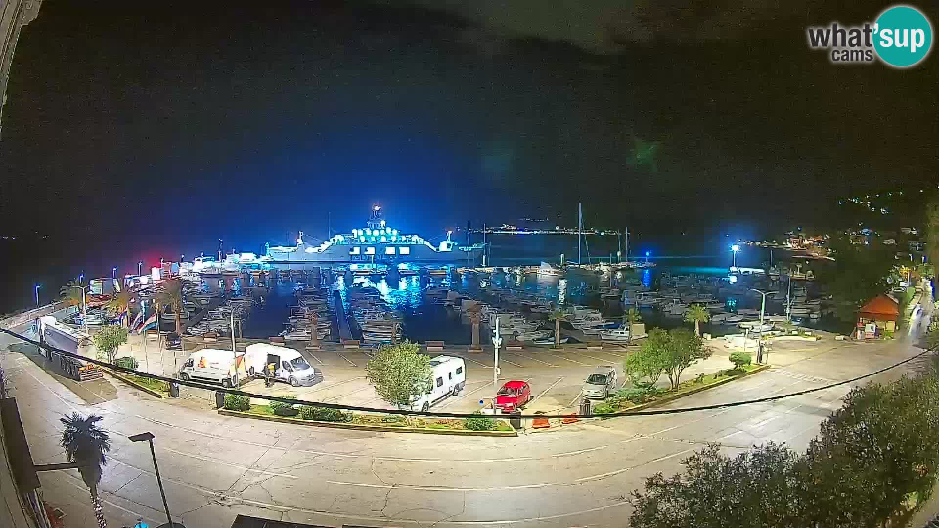 Webcam Orebić Riva – Ferry vers Korčula en direct