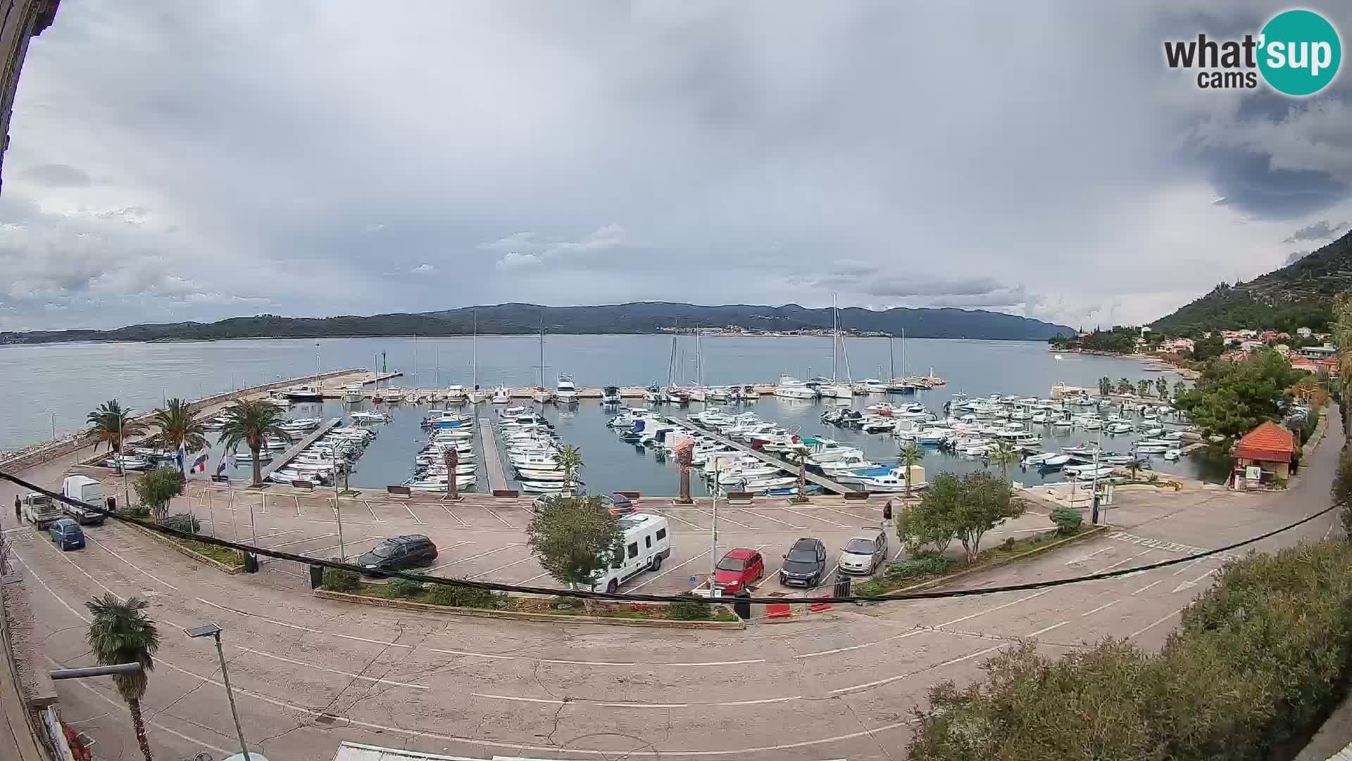 Webcam Orebić Riva – Ferry to Korčula Live