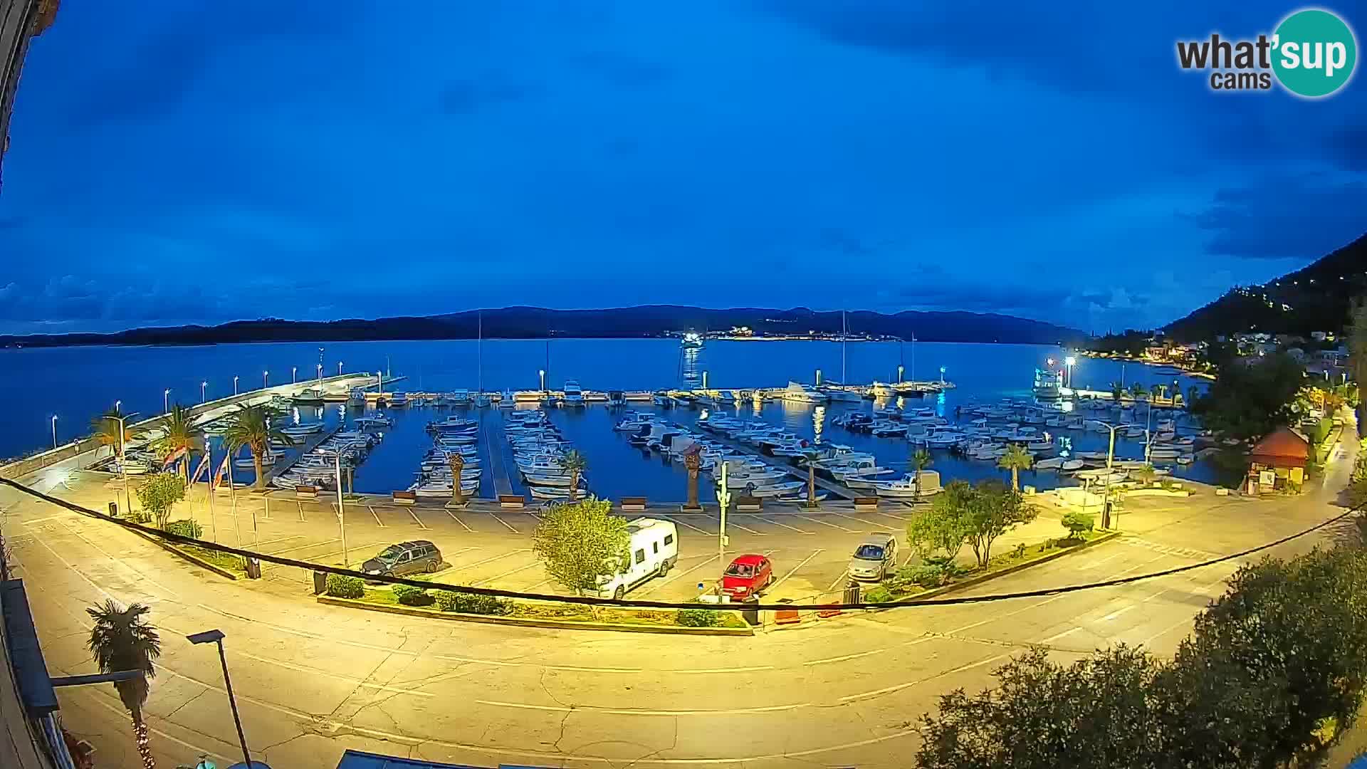 Spletna kamera Orebić Riva – Trajekt za Korčulo v živo