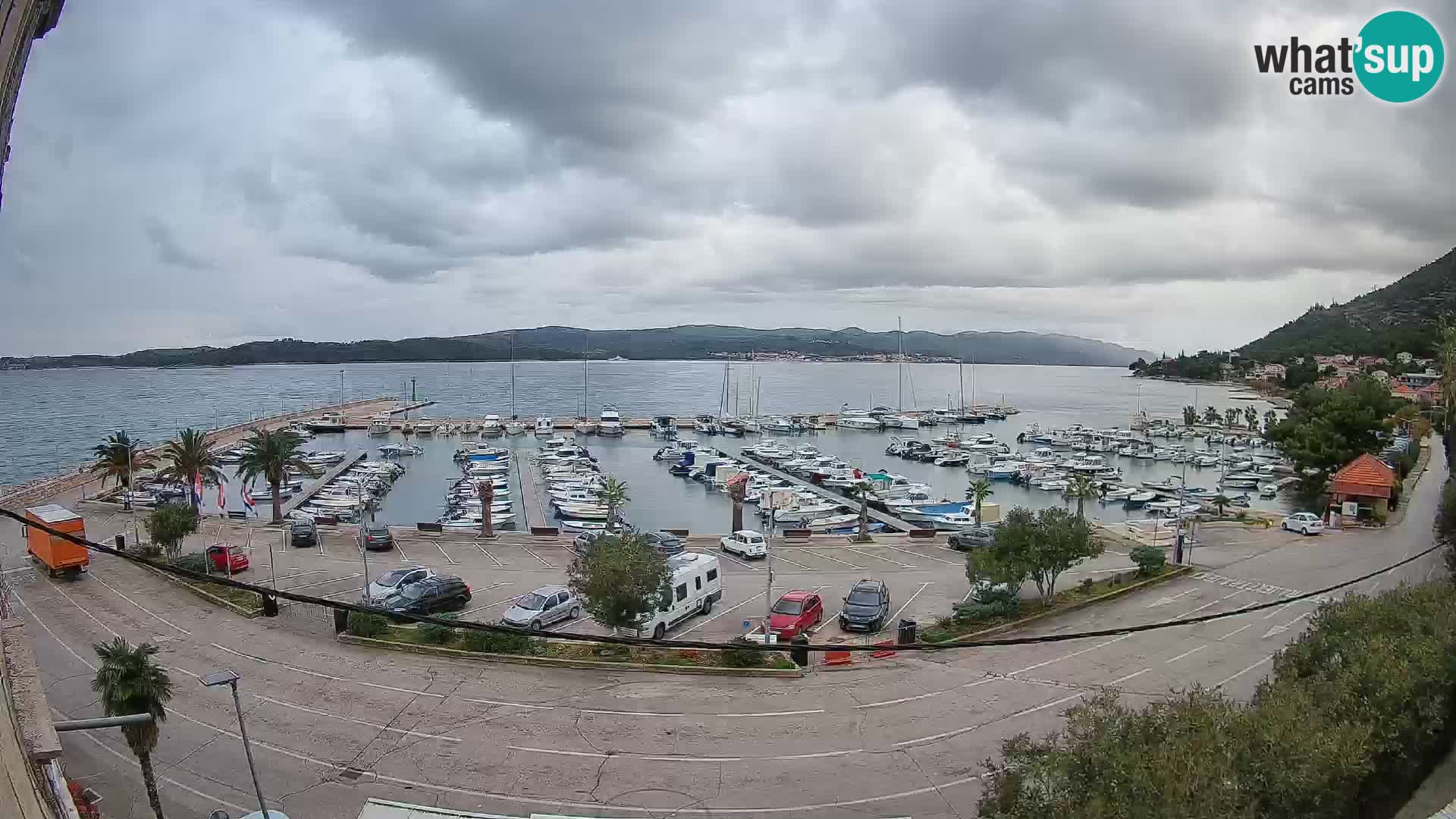 Webcam Orebić Riva – Ferry to Korčula Live