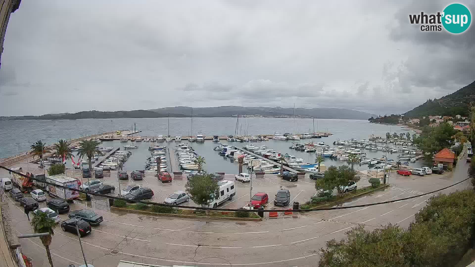 Web kamera Orebić Riva – Trajekt za Korčulu uživo