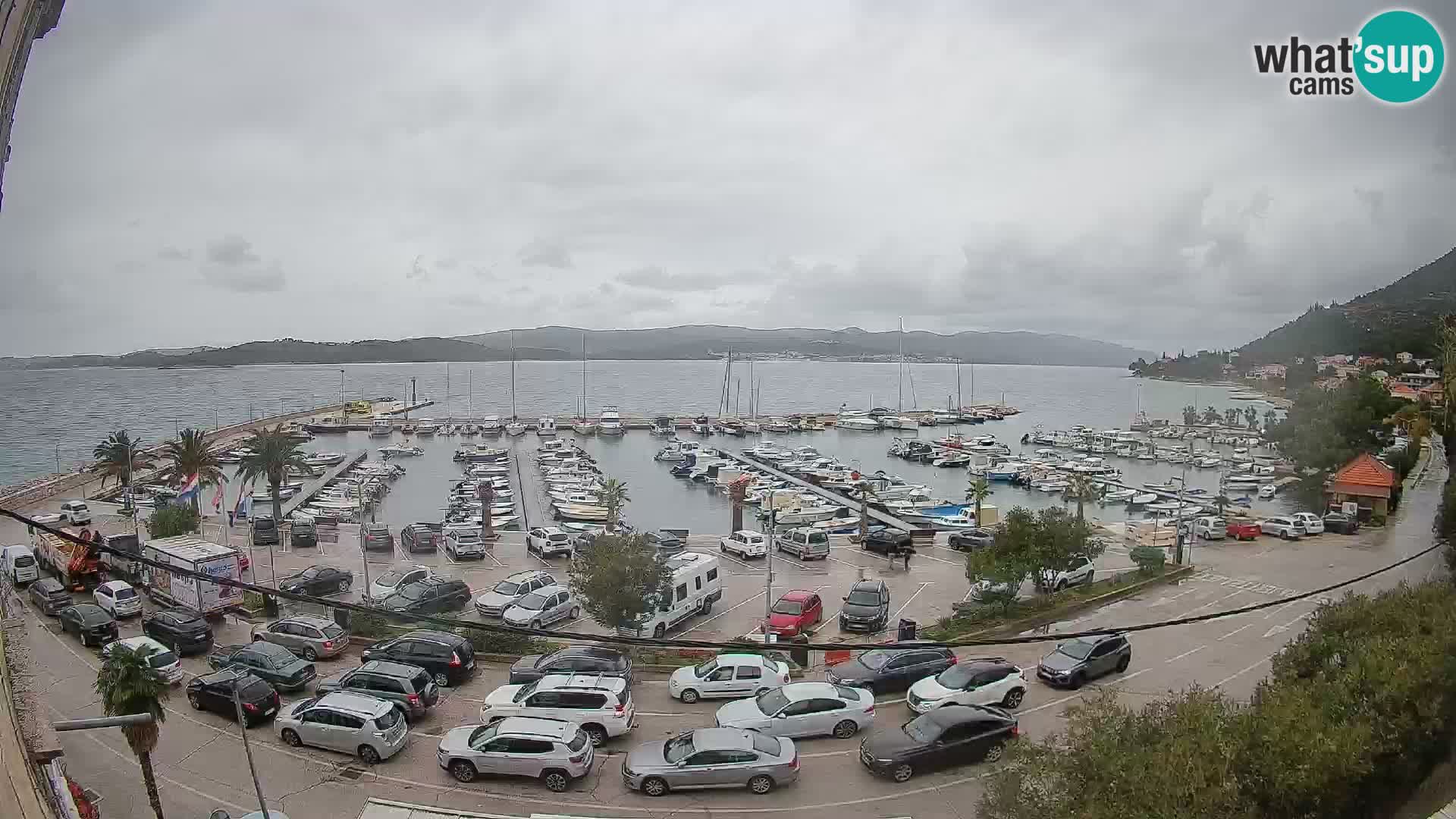 Webcam Orebić Riva – Ferry to Korčula Live