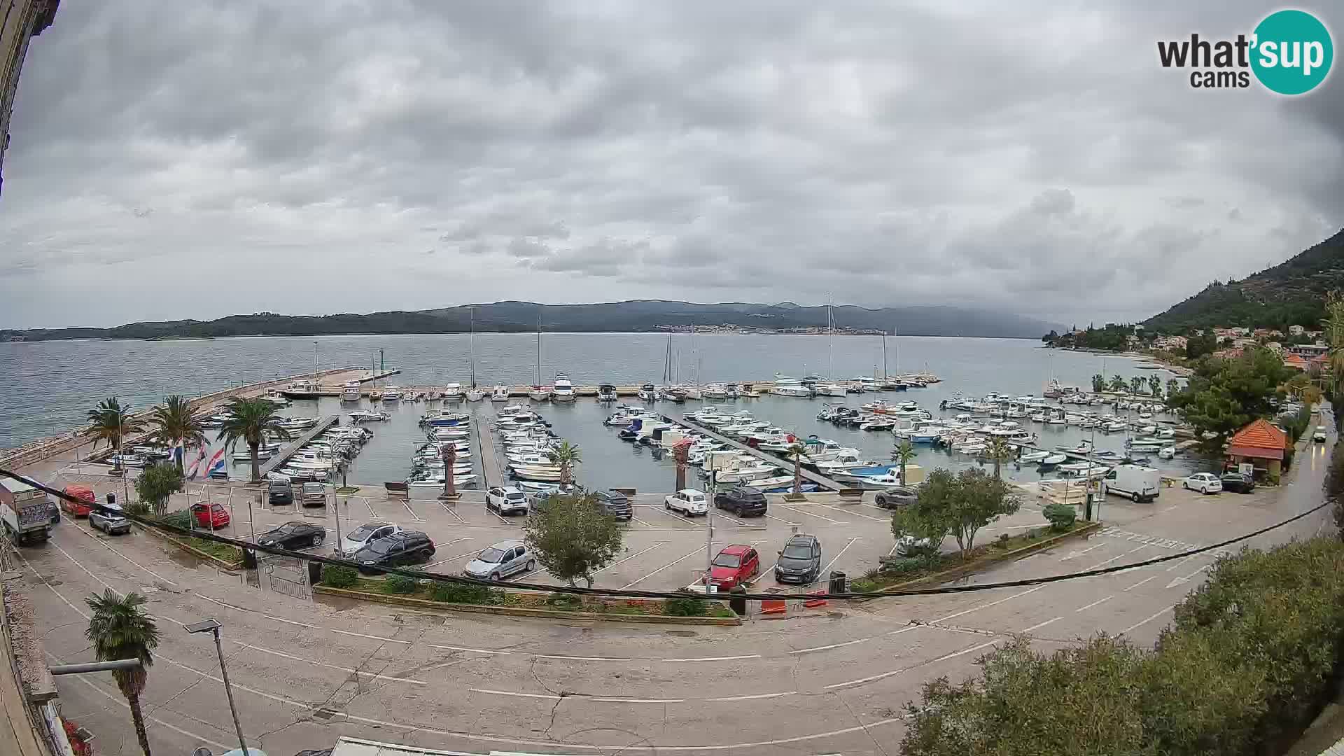 Webcam Orebić Riva – Ferry to Korčula Live