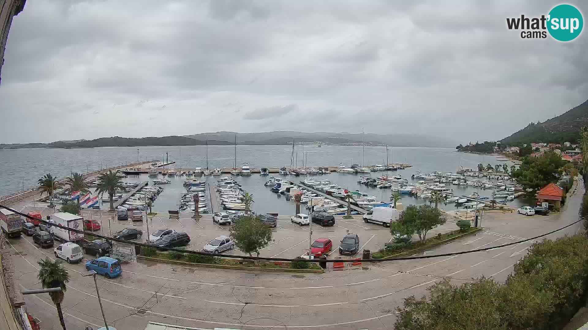 Webcam Orebić Uferpromenade – Fähre nach Korčula Live