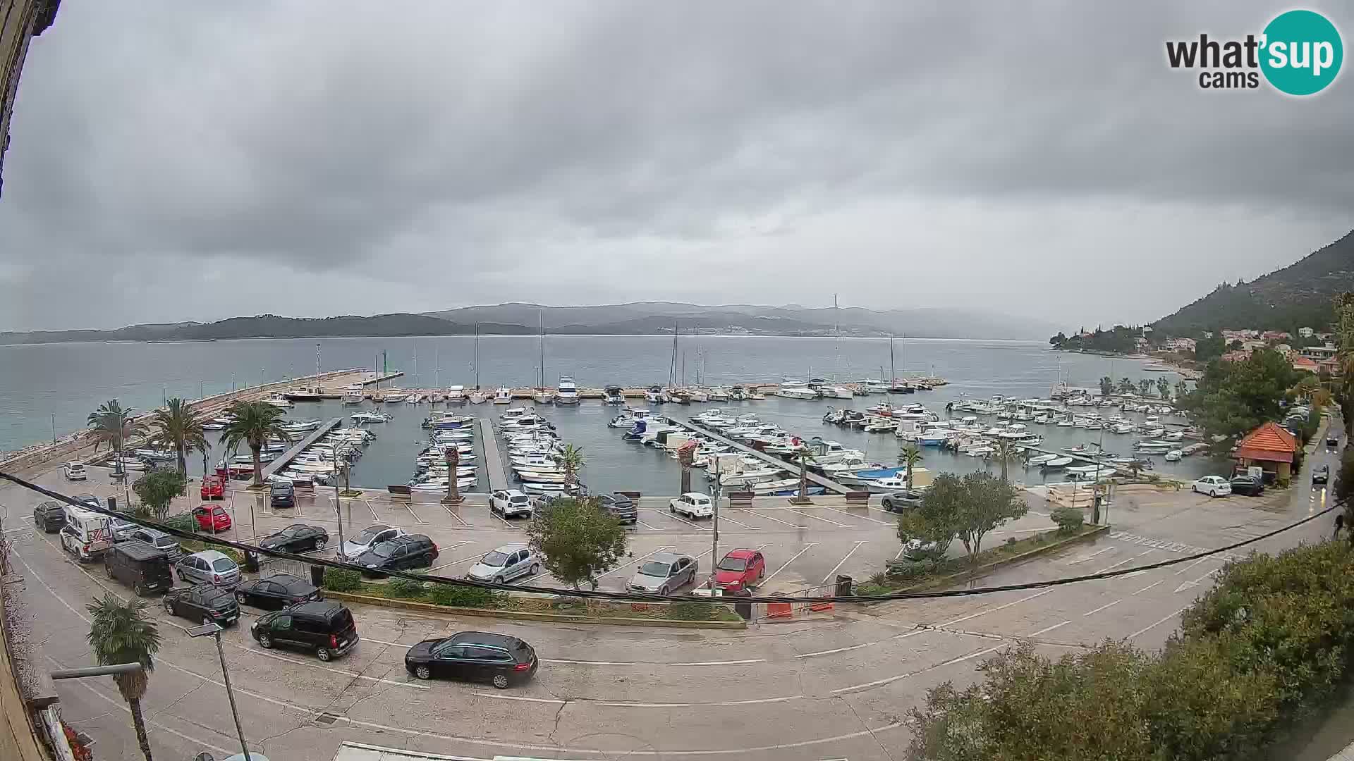 Webcam Orebić Uferpromenade – Fähre nach Korčula Live