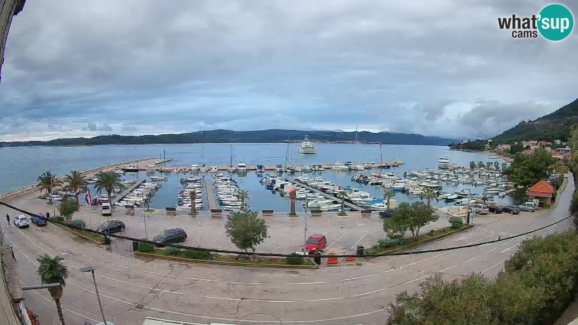 Webcam Orebić Riva – Ferry vers Korčula en direct