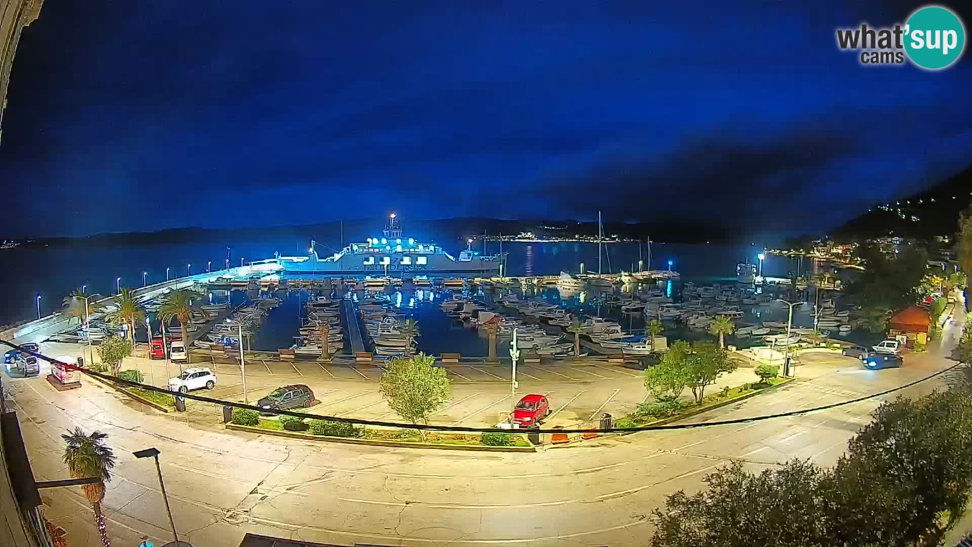 Webcam Orebić Riva – Ferry to Korčula Live
