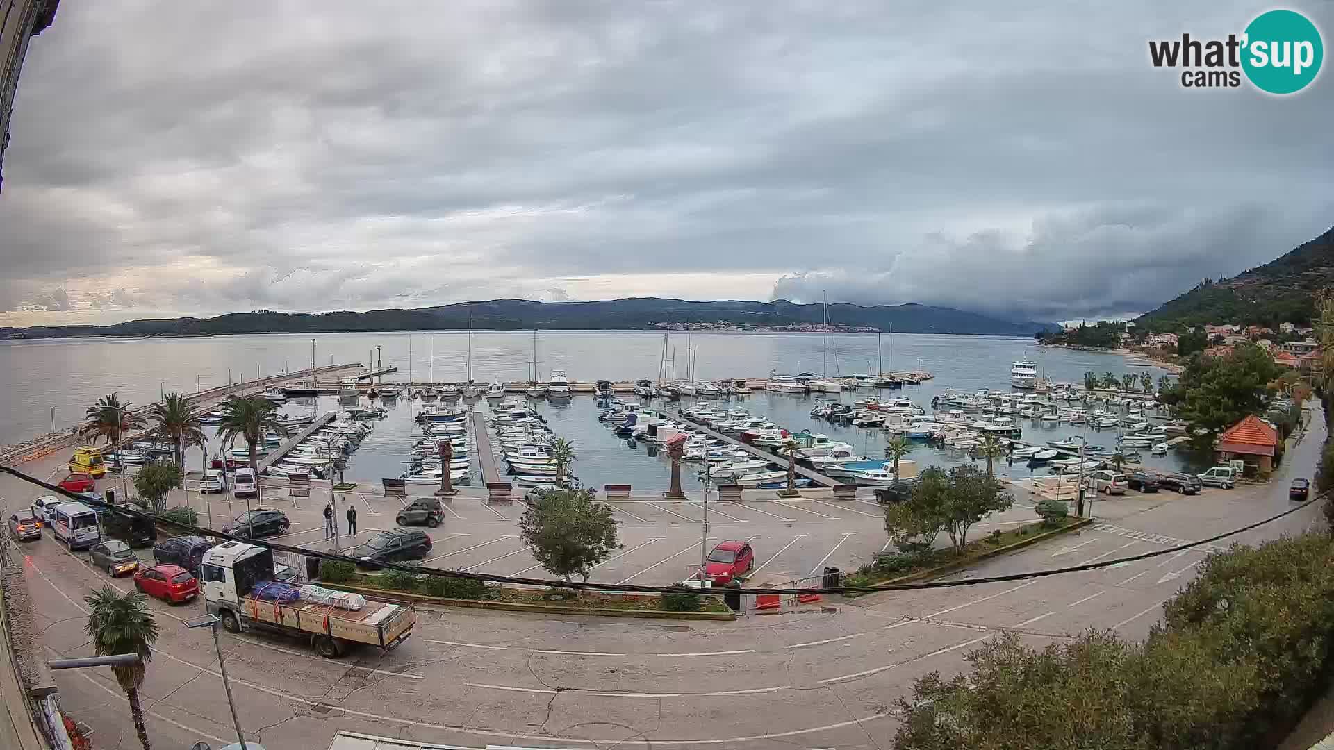 Webcam Orebić Uferpromenade – Fähre nach Korčula Live