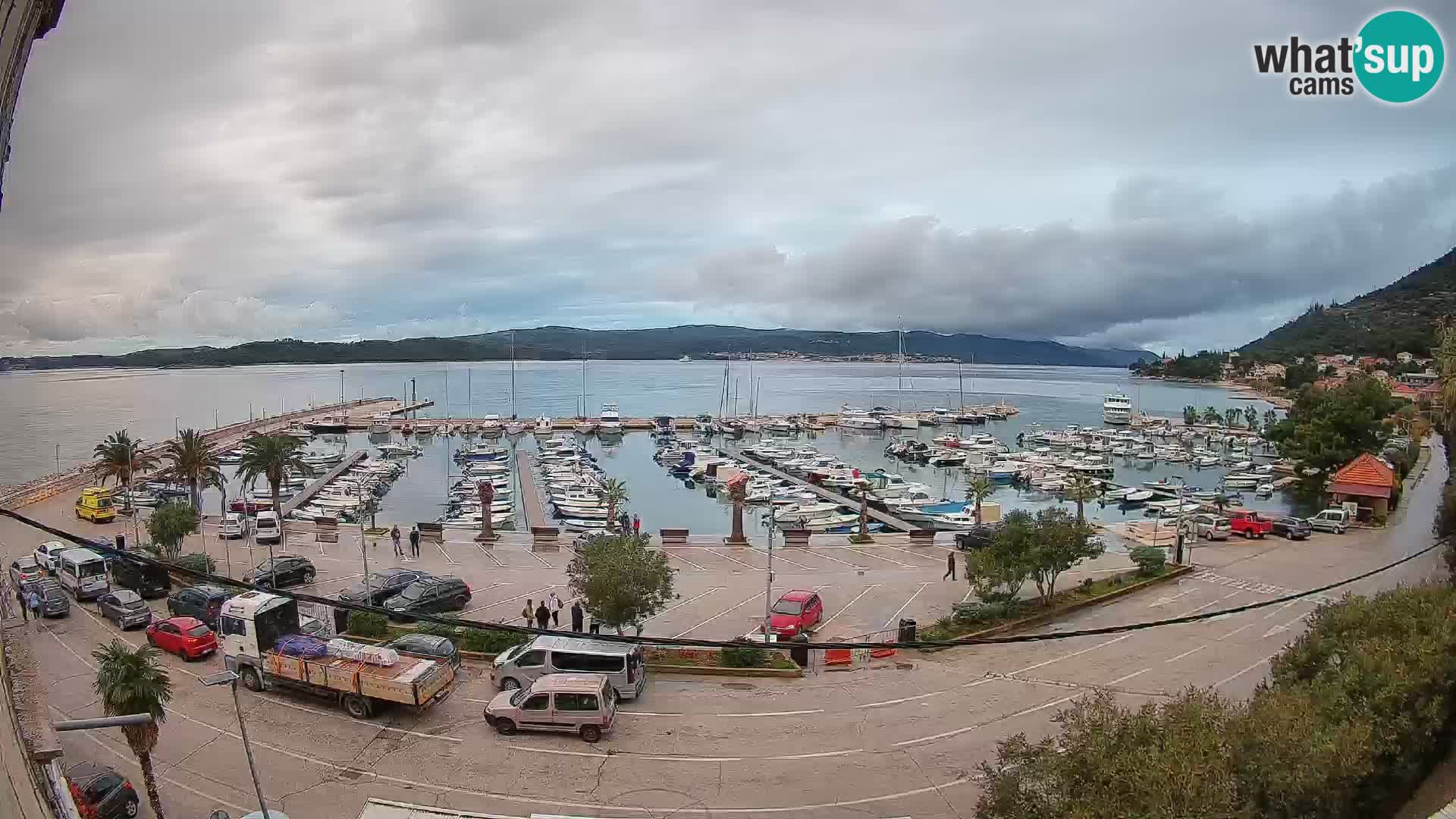 Webcam Orebić Riva – Ferry to Korčula Live