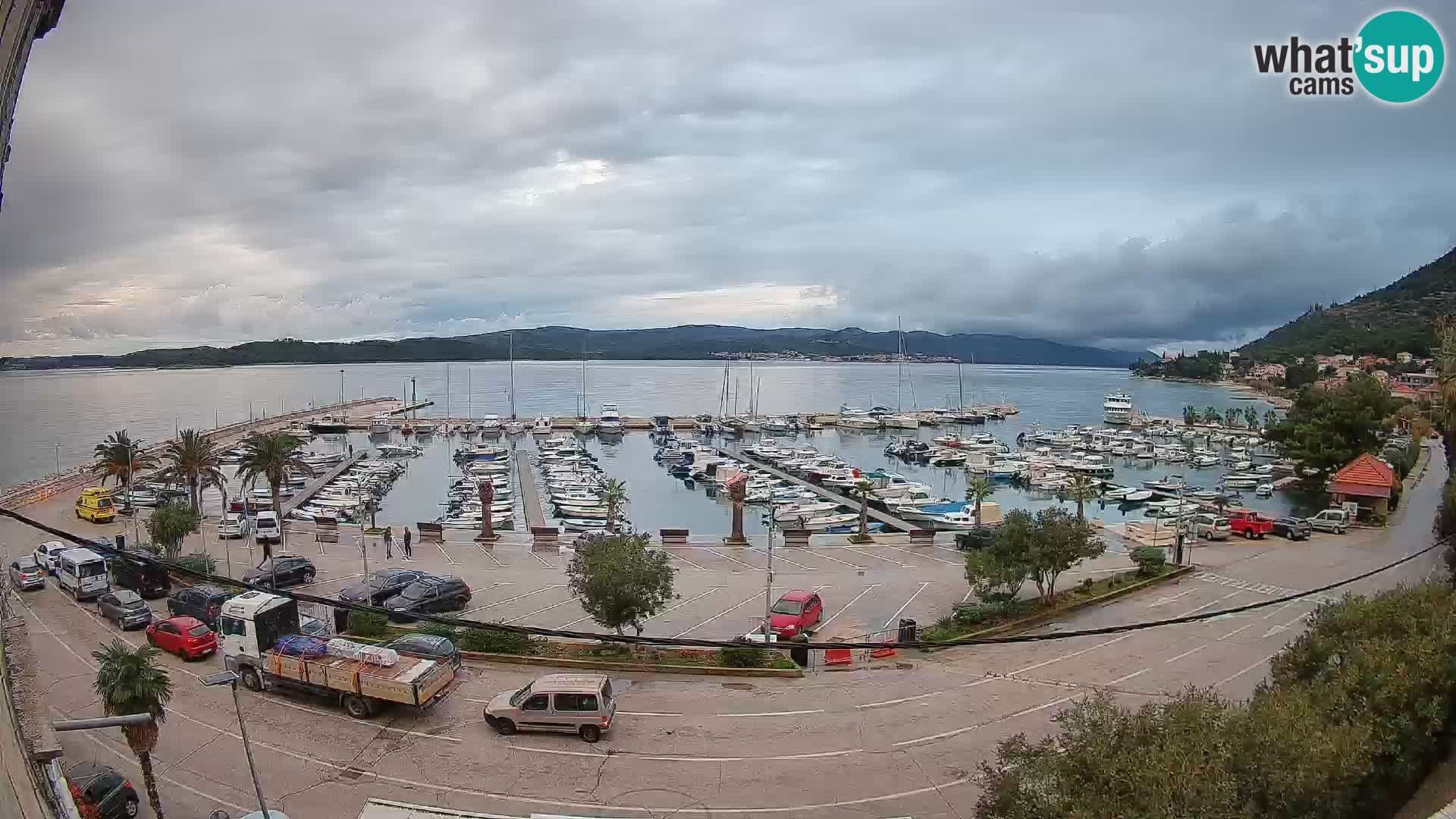 Webcam Orebić Riva – Ferry a Korčula en vivo