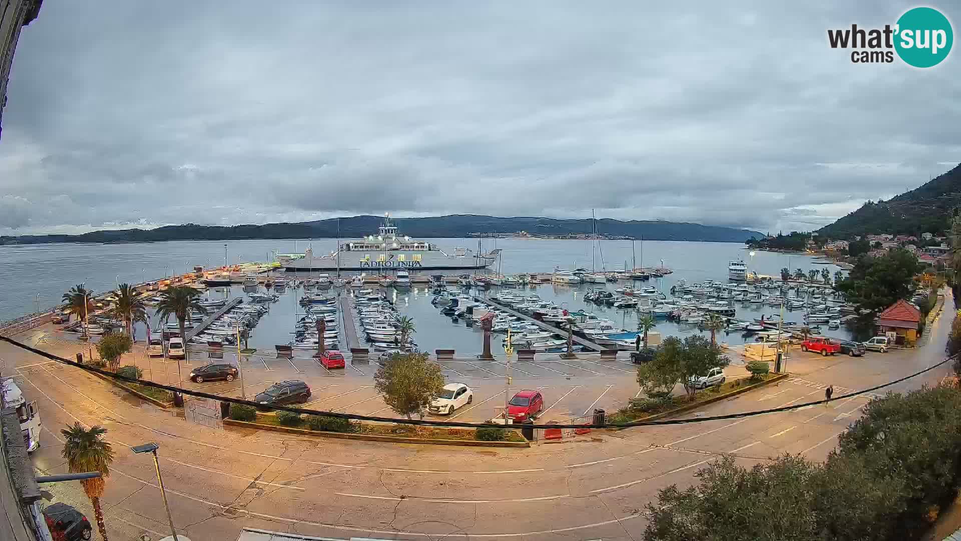 Webcam Orebić Riva – Ferry to Korčula Live