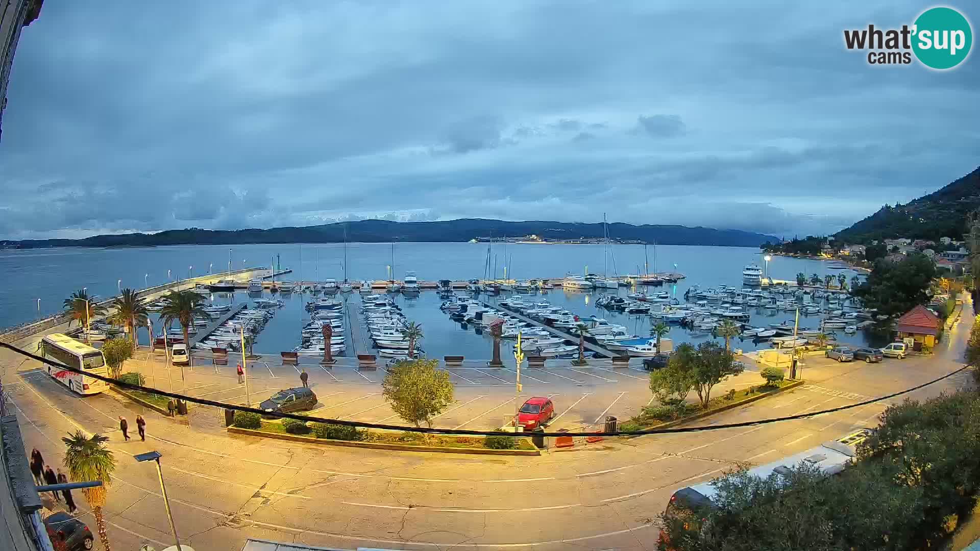 Webcam Orebić Riva – Ferry to Korčula Live