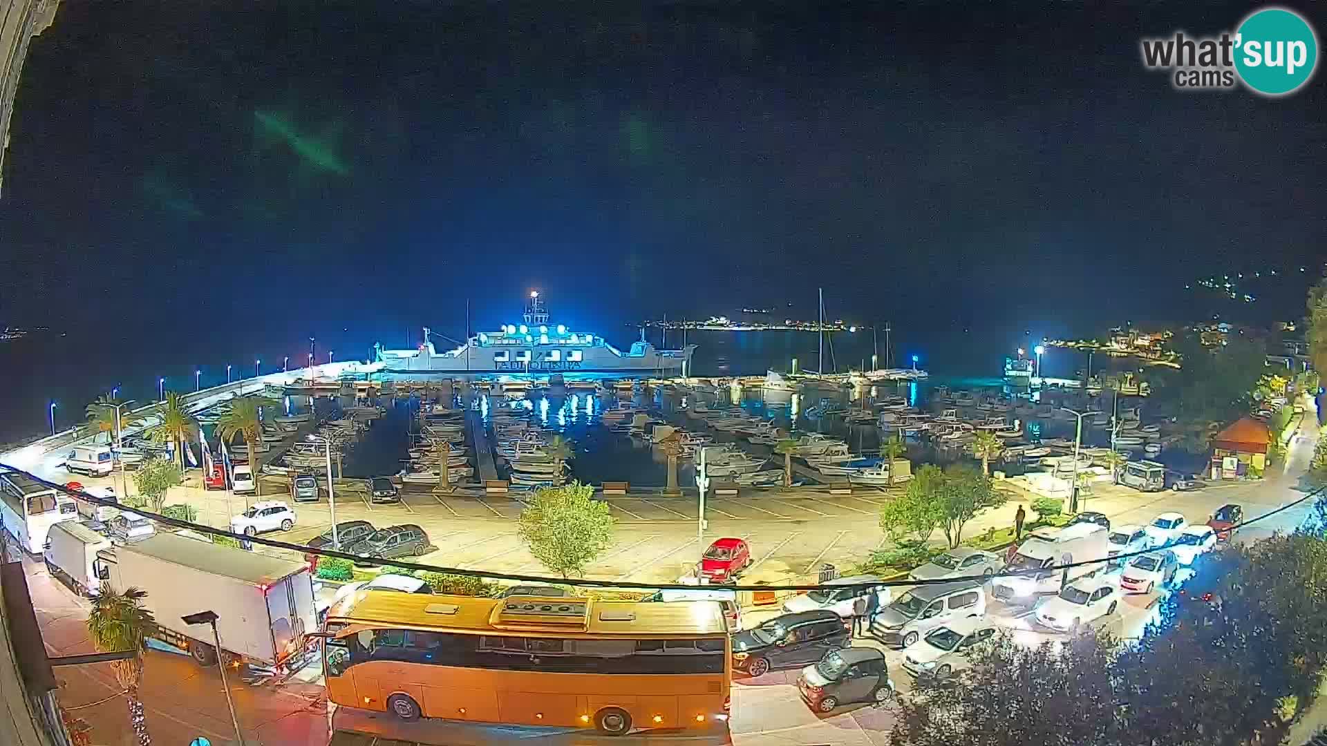 Webcam Orebić Uferpromenade – Fähre nach Korčula Live